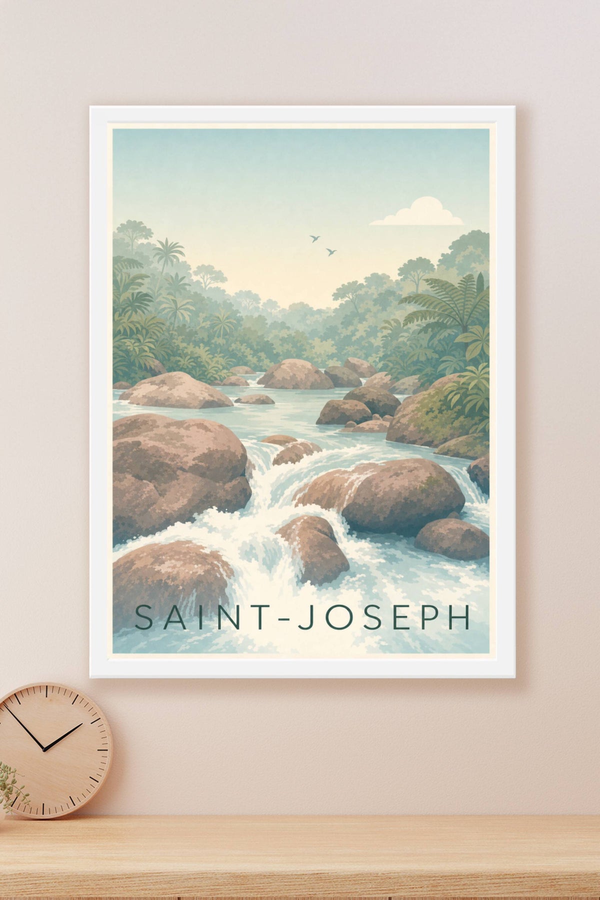 Affiche de Saint-Joseph, poster rivière et jungle