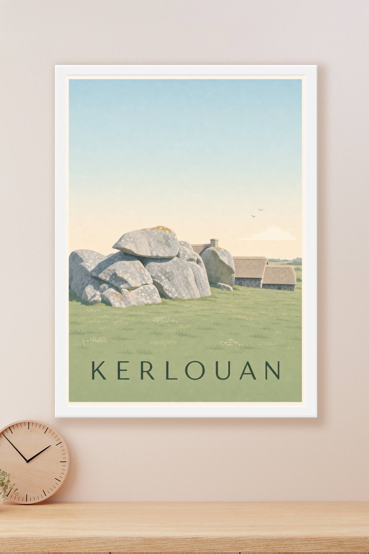 Affiche de Kerlouan, poster village de Meneham