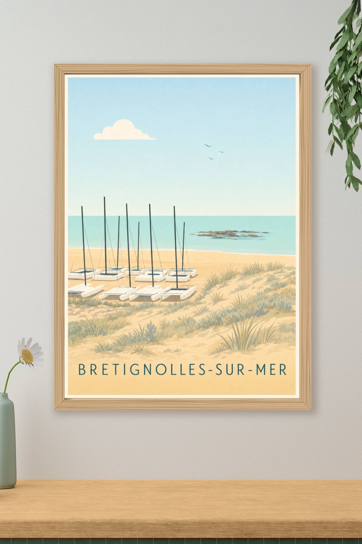 Affiche de Bretignolles-sur-Mer, poster de Vendée