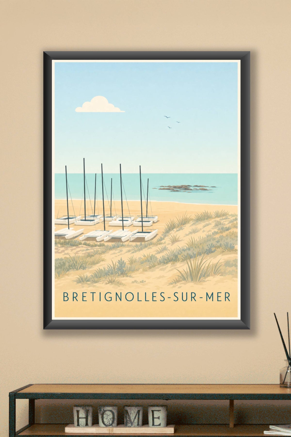 Affiche de Bretignolles-sur-Mer, poster de Vendée