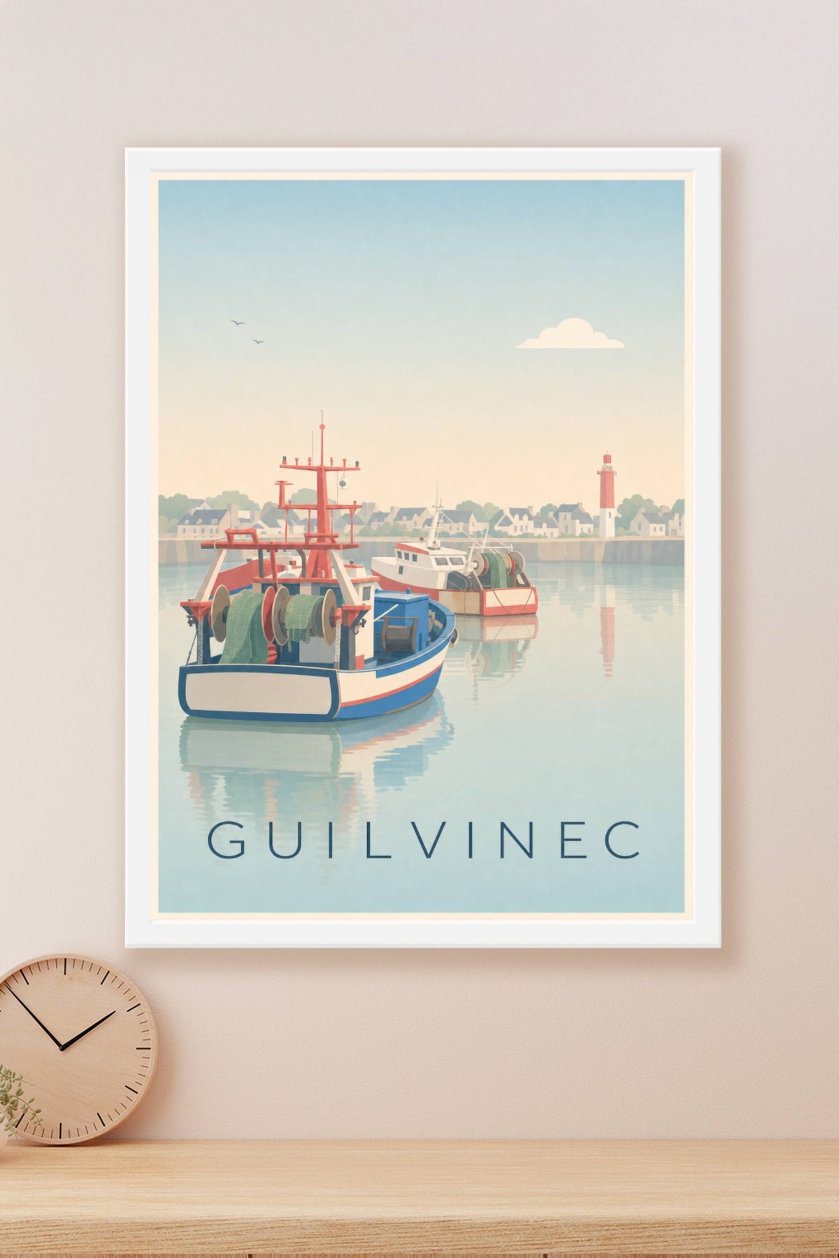 Affiche du Guilvinec, poster chalutiers bretons