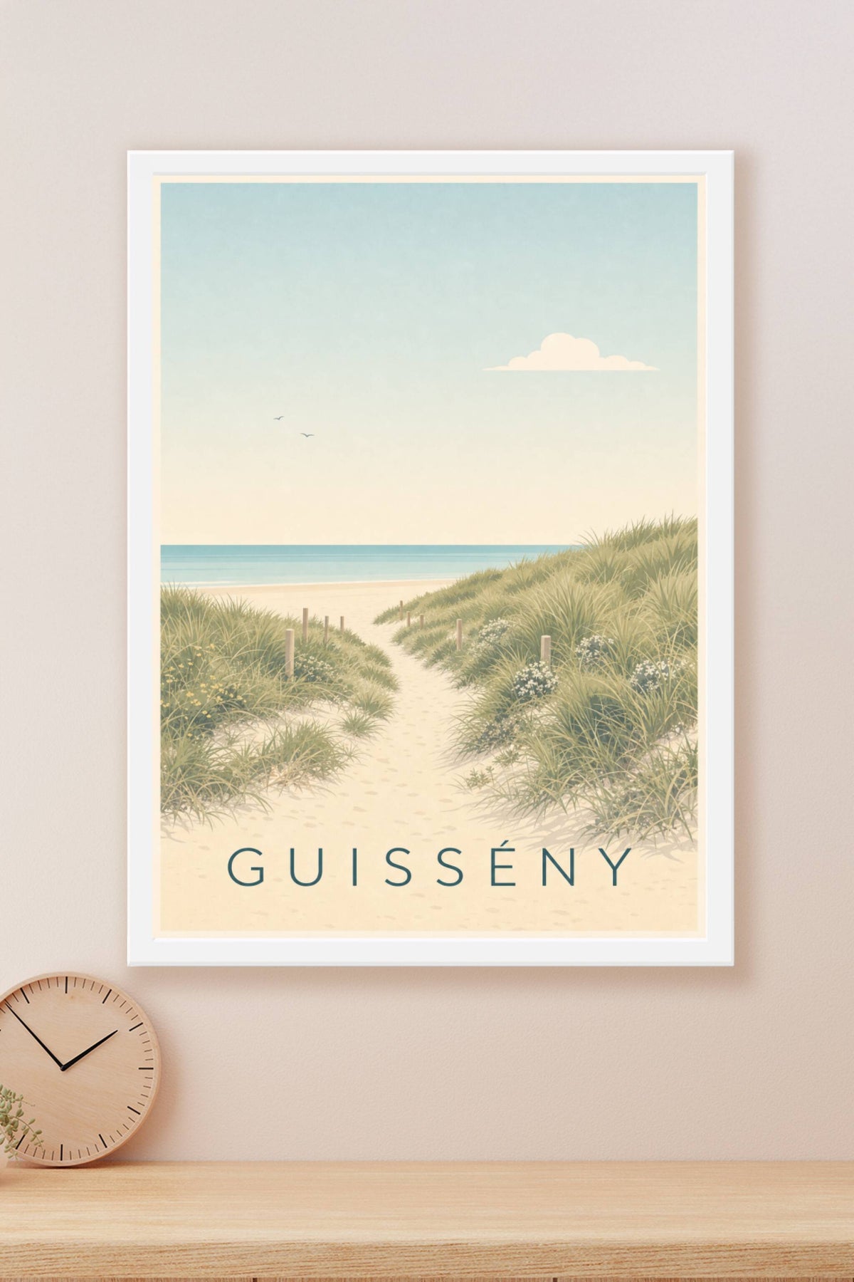 Affiche de Guissény, poster sentier des dunes