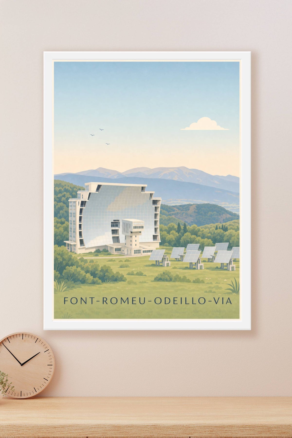 Affiche de Font-Romeu, poster Four Solaire