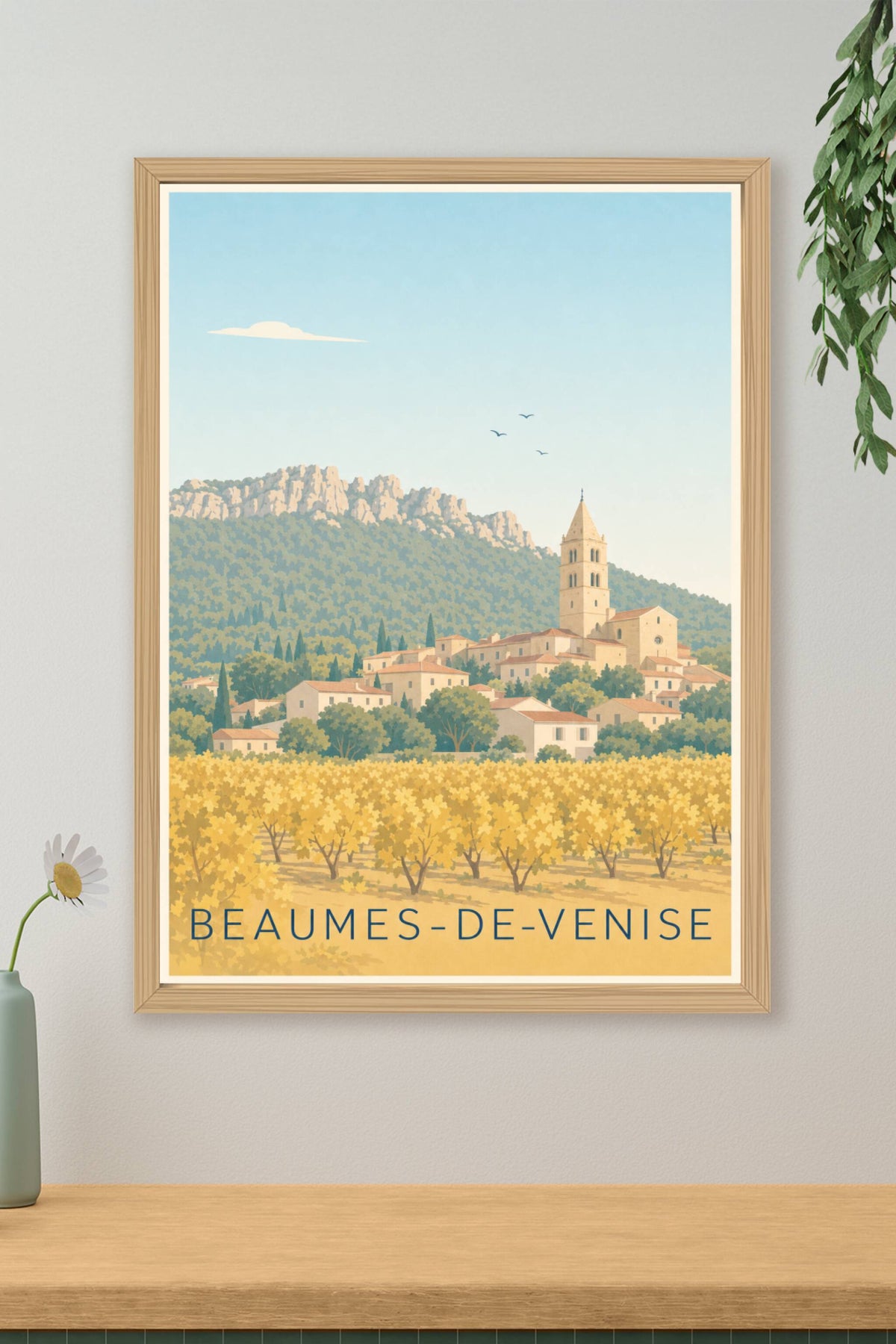 Affiche Beaumes-de-Venise, les Dentelles de Montmirail