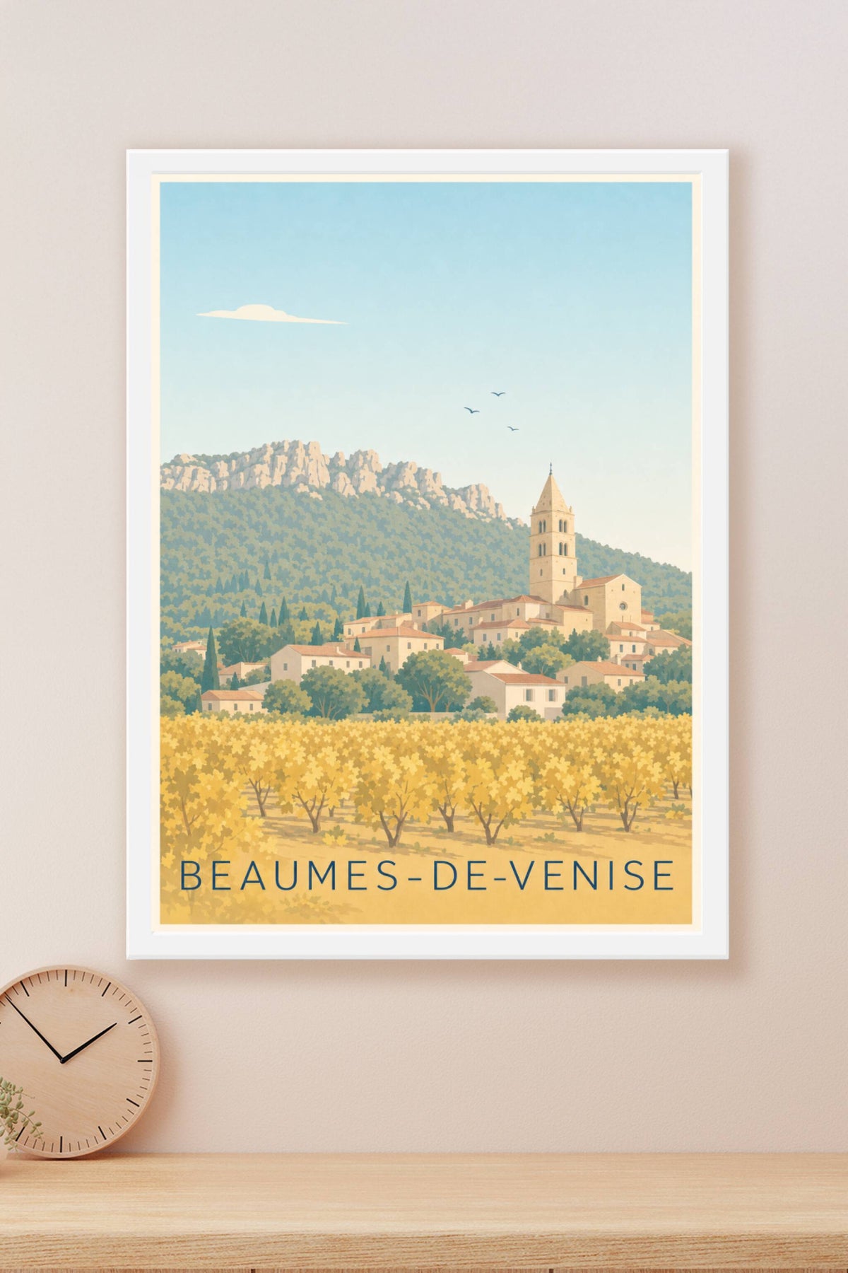 Affiche Beaumes-de-Venise, les Dentelles de Montmirail