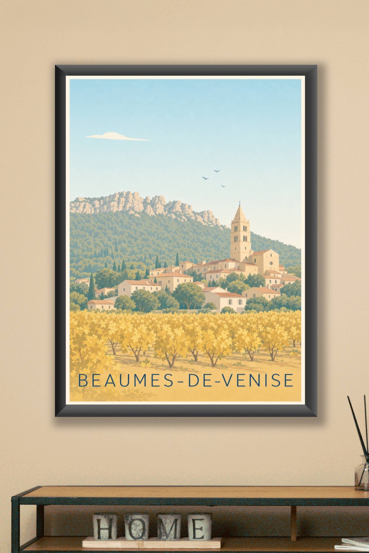 Affiche Beaumes-de-Venise, les Dentelles de Montmirail