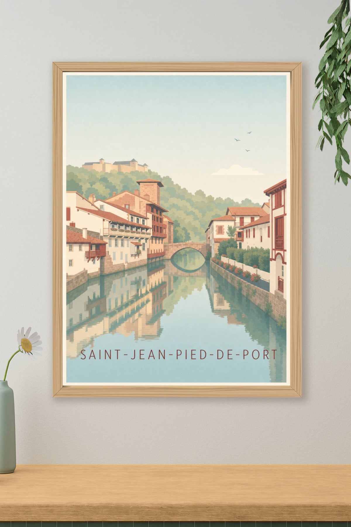 Affiche Saint-Jean-Pied-de-Port, poster Citadelle