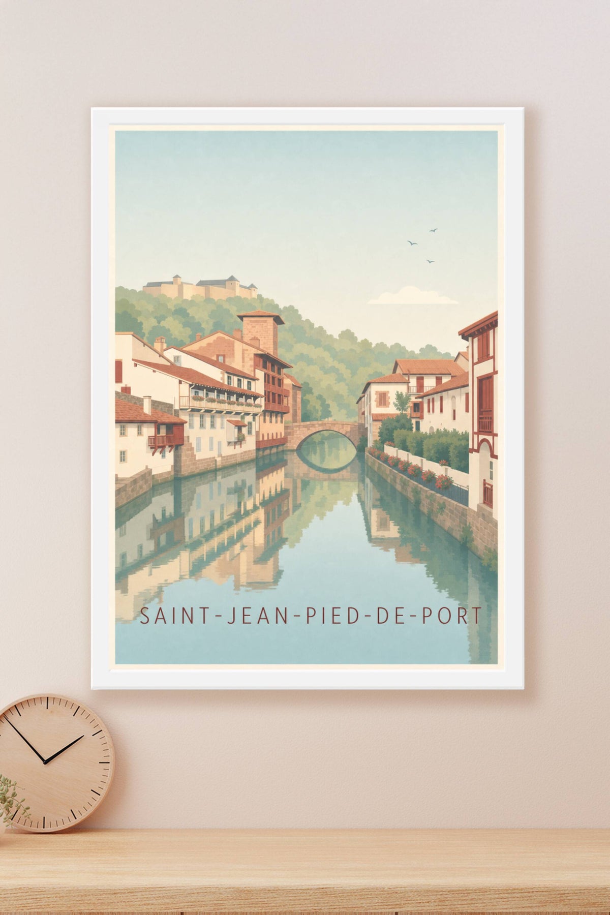 Affiche Saint-Jean-Pied-de-Port, poster Citadelle