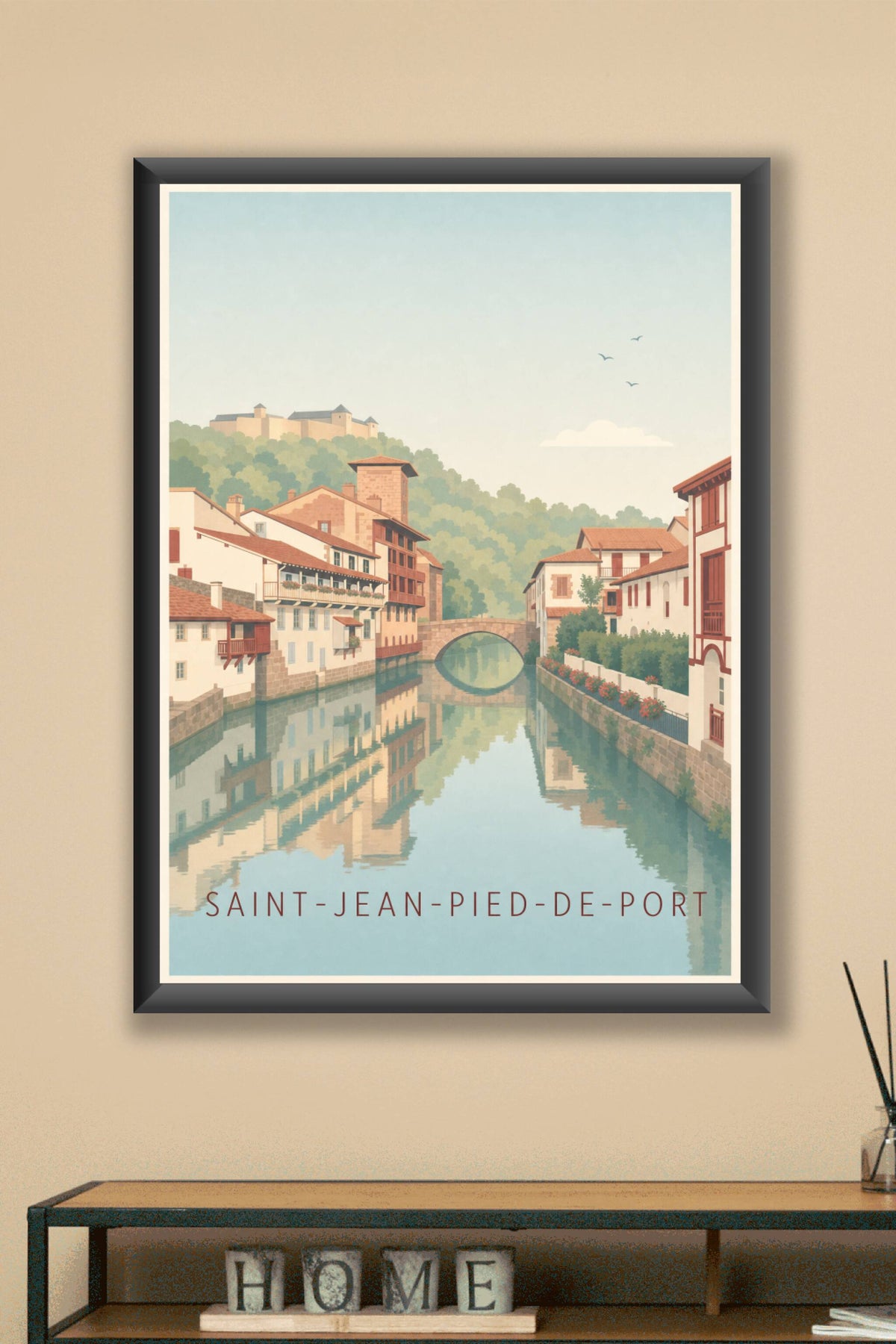 Affiche Saint-Jean-Pied-de-Port, poster Citadelle