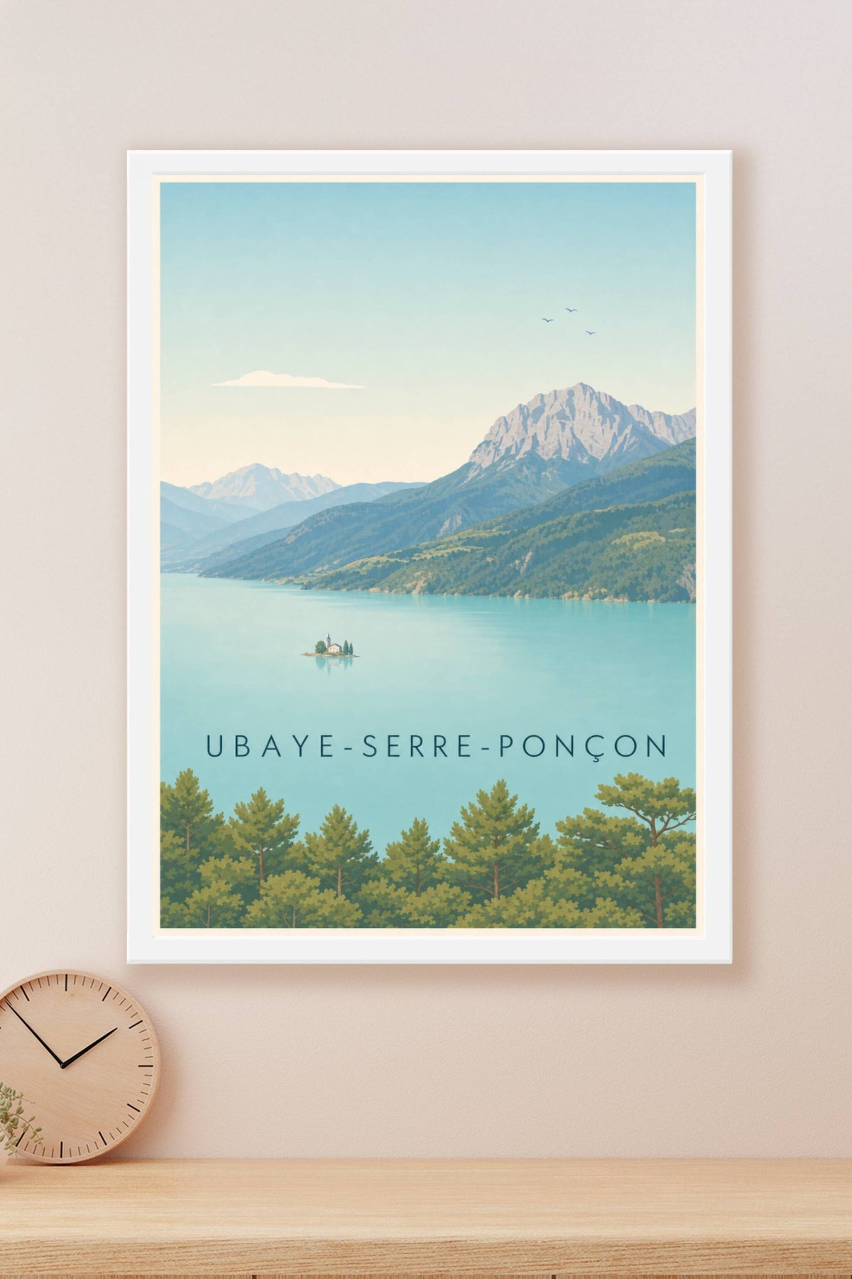 Affiche d'Ubaye-Serre-Ponçon, poster chapelle Saint-Michel