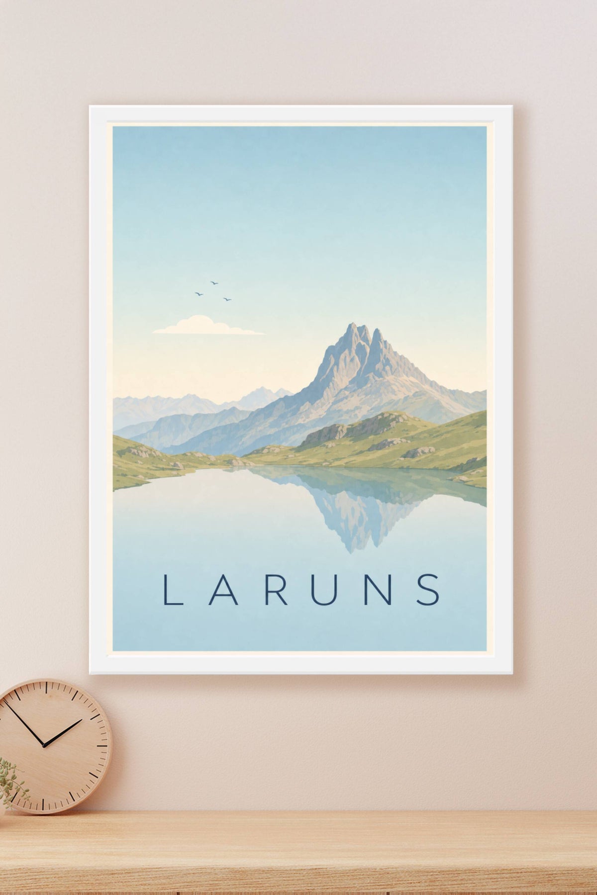 Affiche de Laruns, poster Pic du Midi d'Ossau