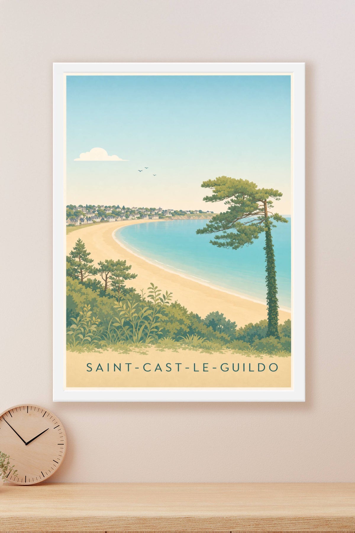 Affiche Saint-Cast-le-Guildo, poster bord de mer