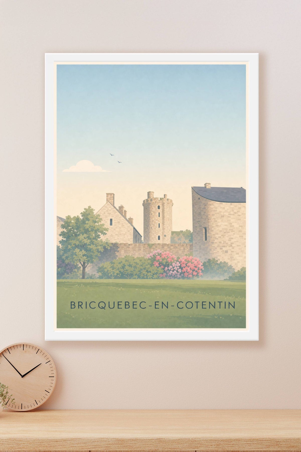 Poster de Bricquebec-en-Cotentin, affiche château