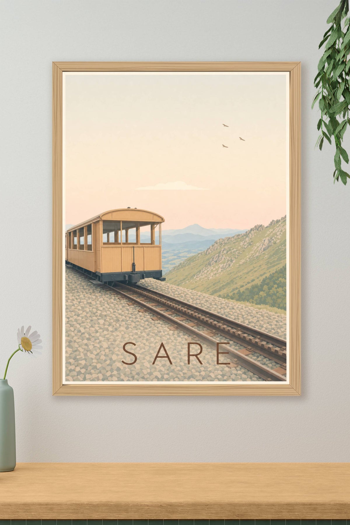 Affiche de Sare, Petit Train de la Rhune