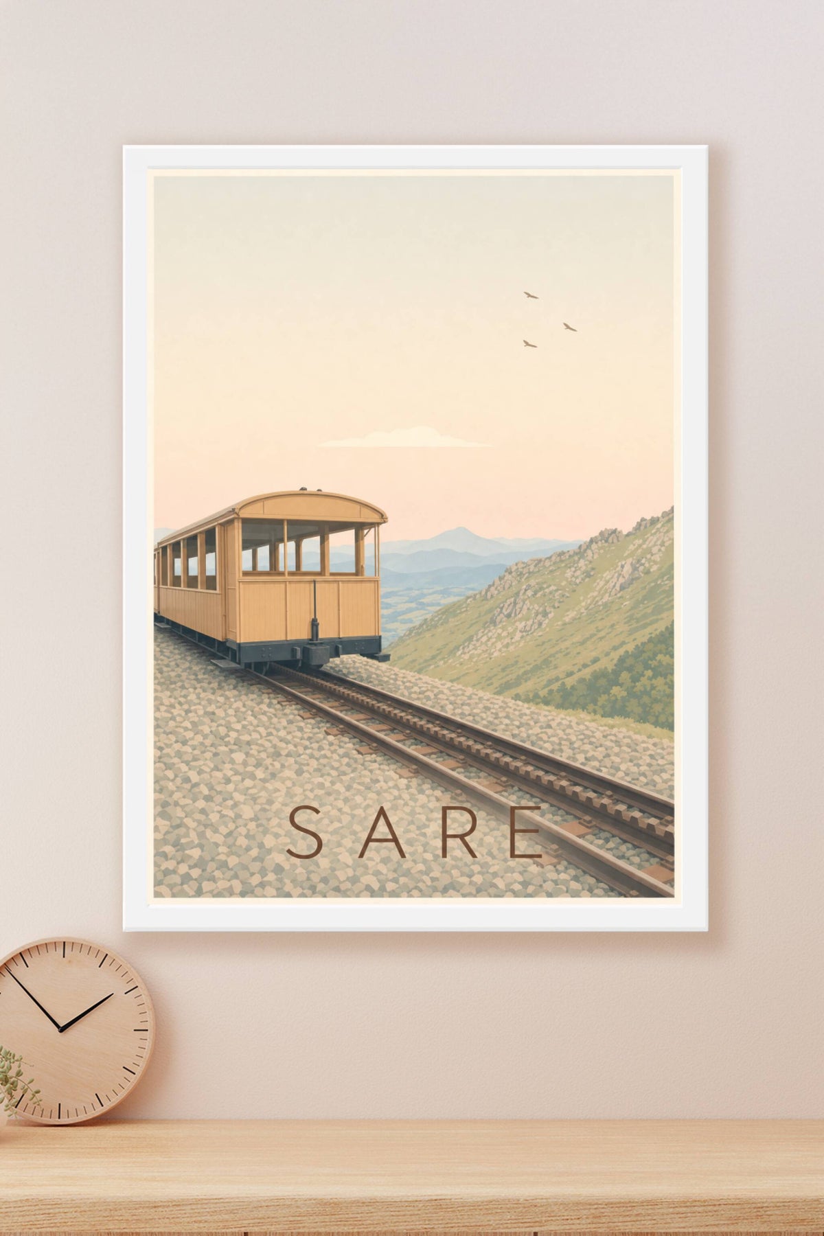 Affiche de Sare, Petit Train de la Rhune