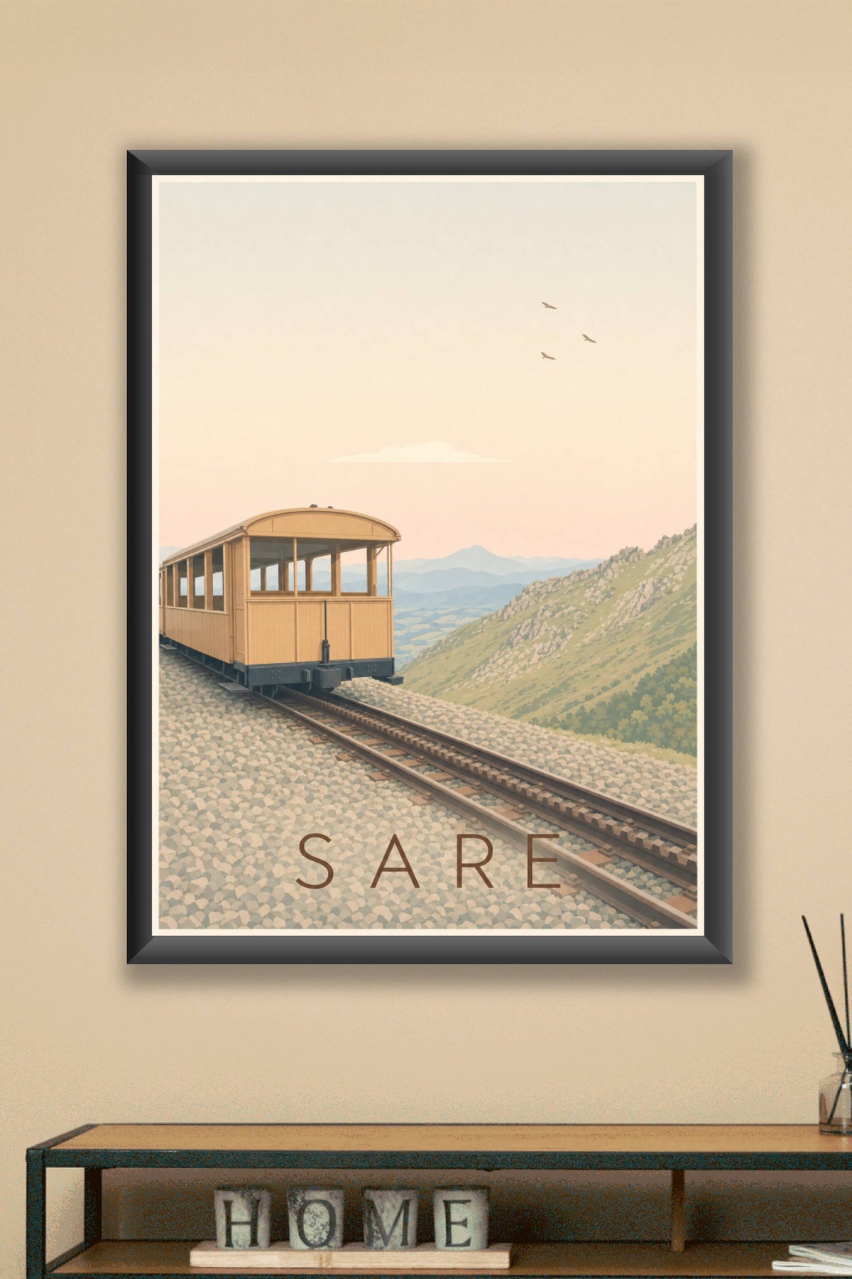 Affiche de Sare, Petit Train de la Rhune