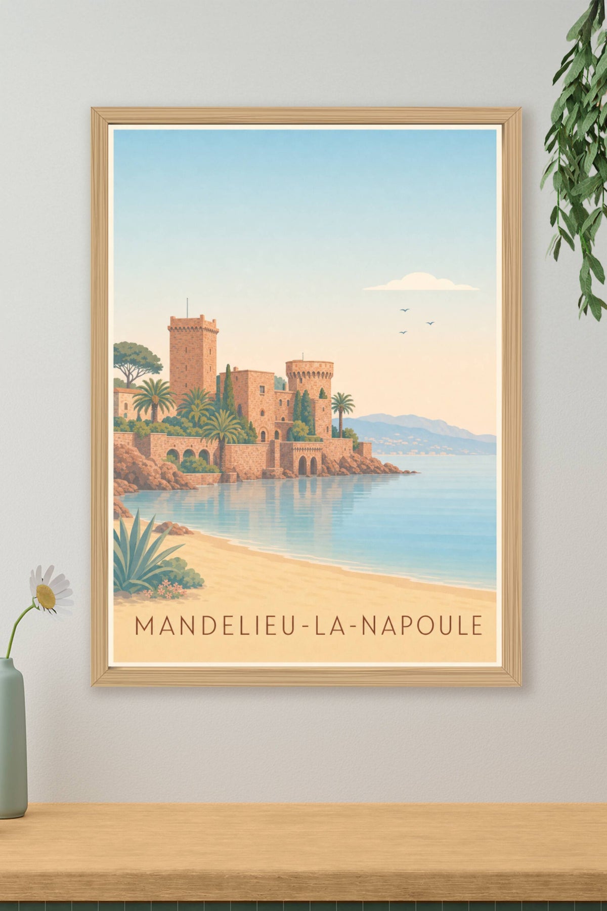 Affiche de Mandelieu-la-Napoule, poster du Château
