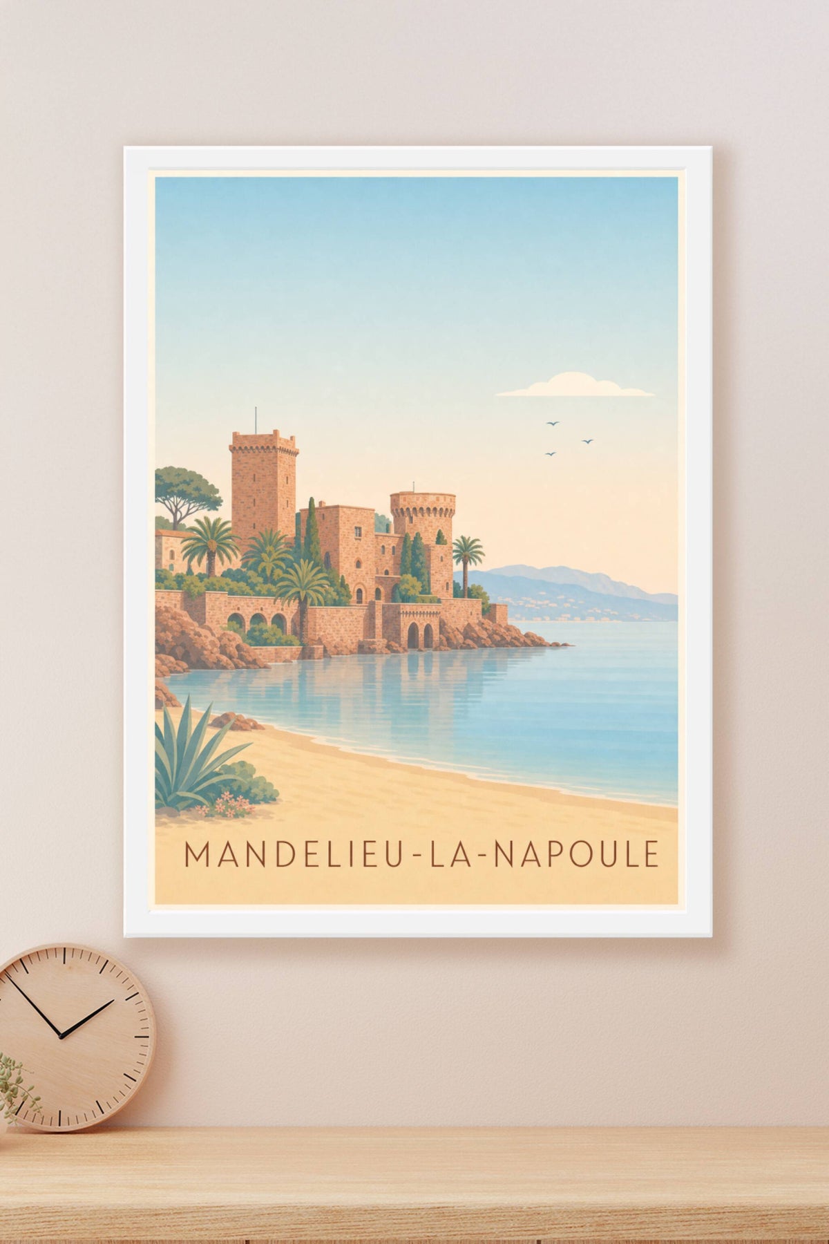 Affiche de Mandelieu-la-Napoule, poster du Château