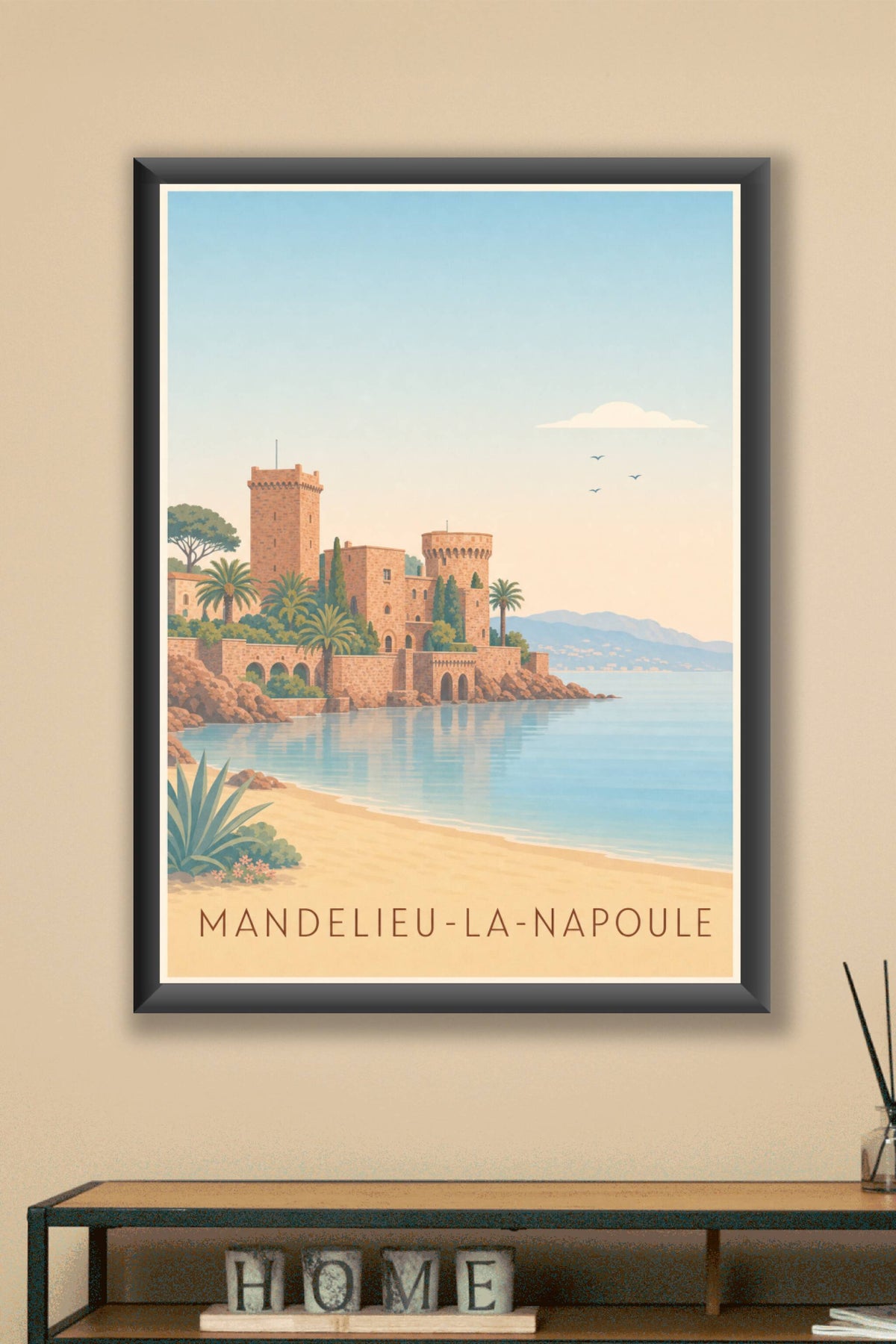 Affiche de Mandelieu-la-Napoule, poster du Château