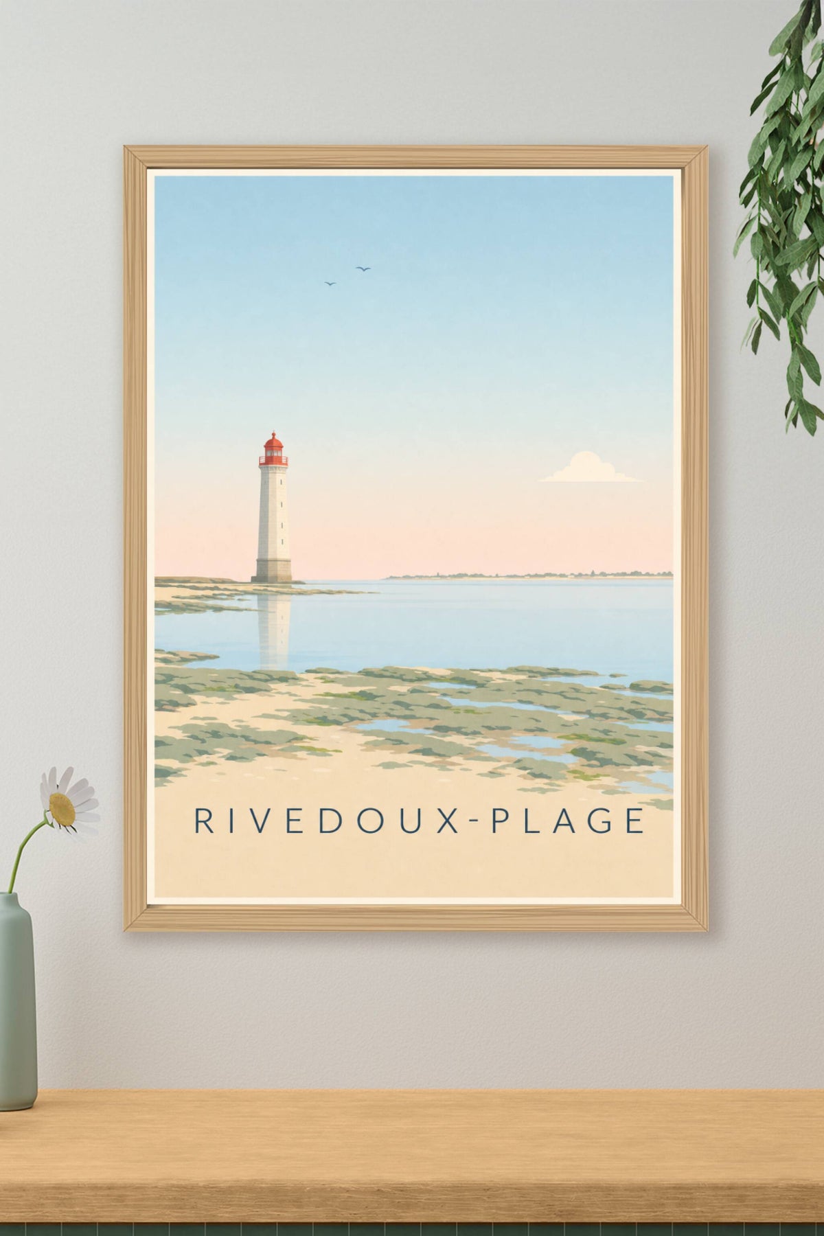 Affiche de Rivedoux-Plage, poster du phare