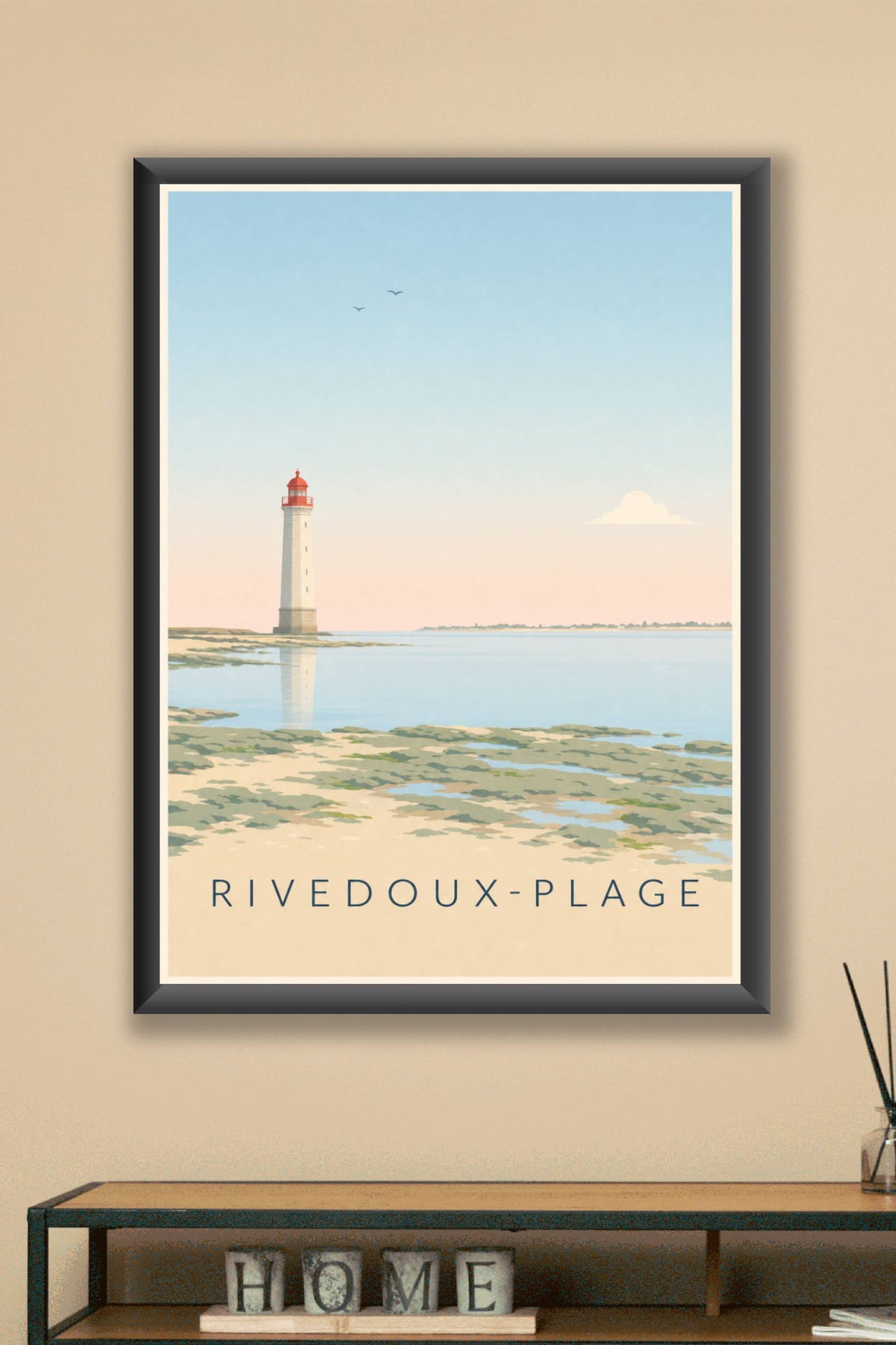 Affiche de Rivedoux-Plage, poster du phare