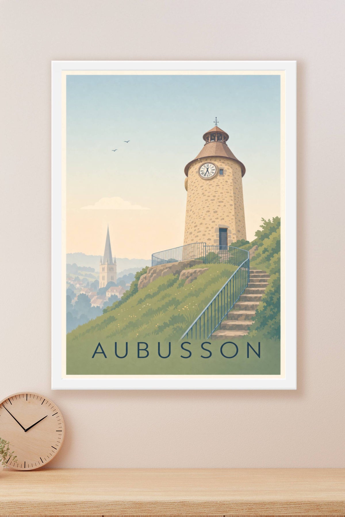 Poster d'Aubusson, la Tour de l'Horloge