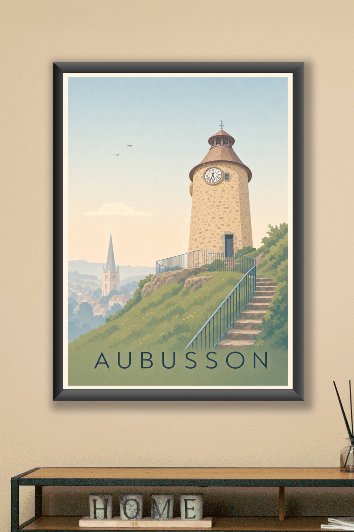 Poster d'Aubusson, la Tour de l'Horloge