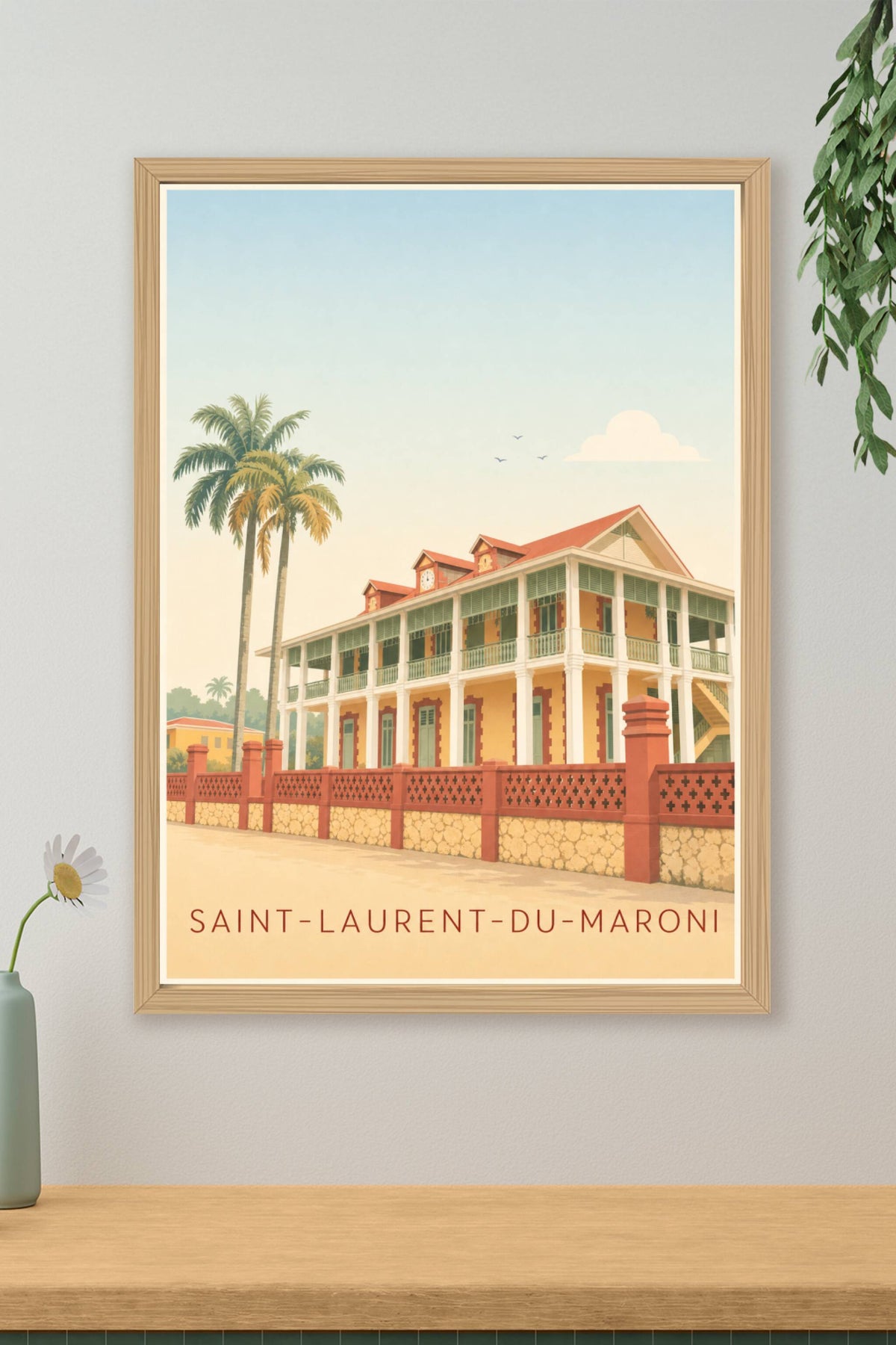 Affiche Saint-Laurent-du-Maroni, poster architecture