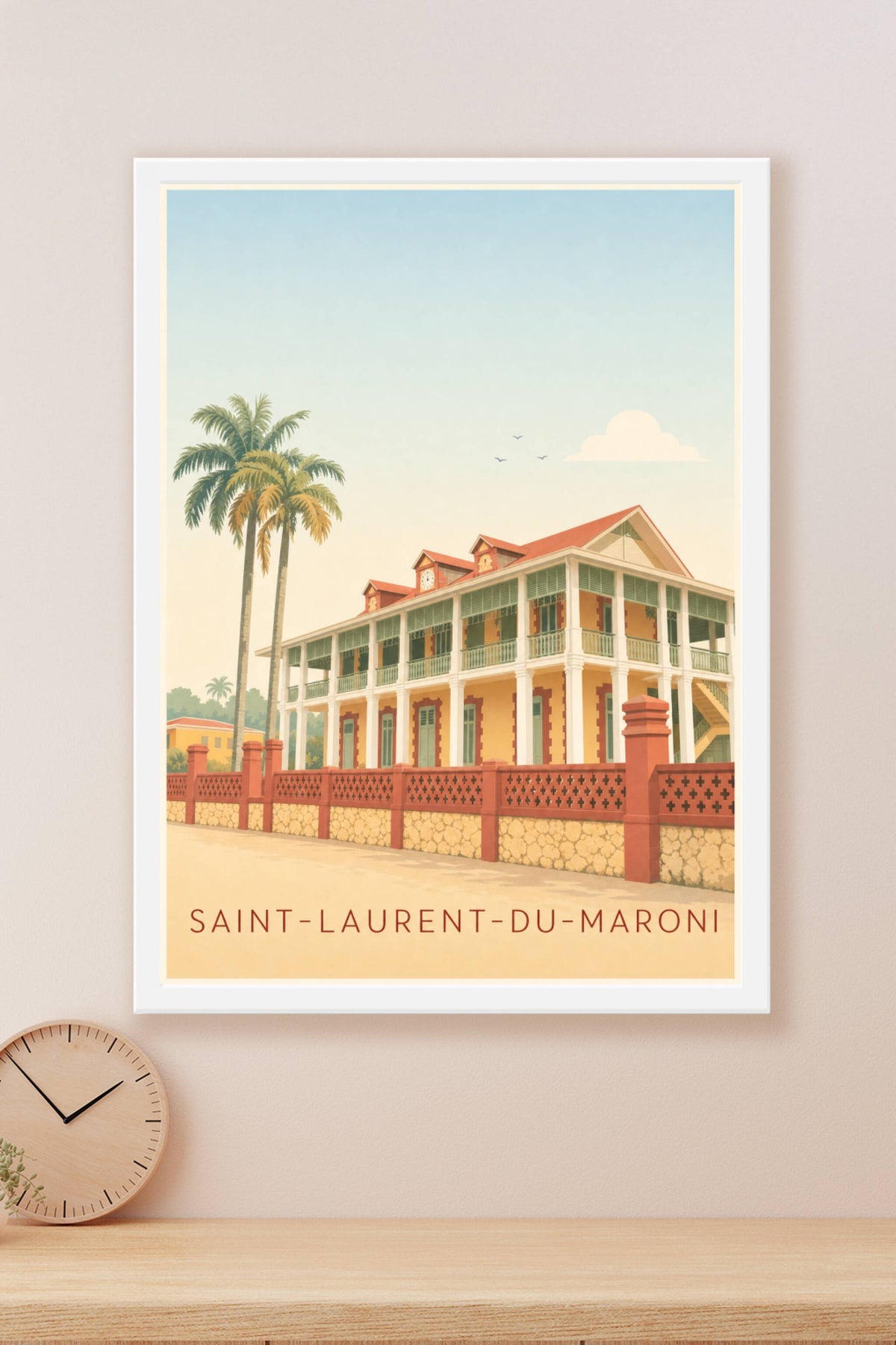 Affiche Saint-Laurent-du-Maroni, poster architecture