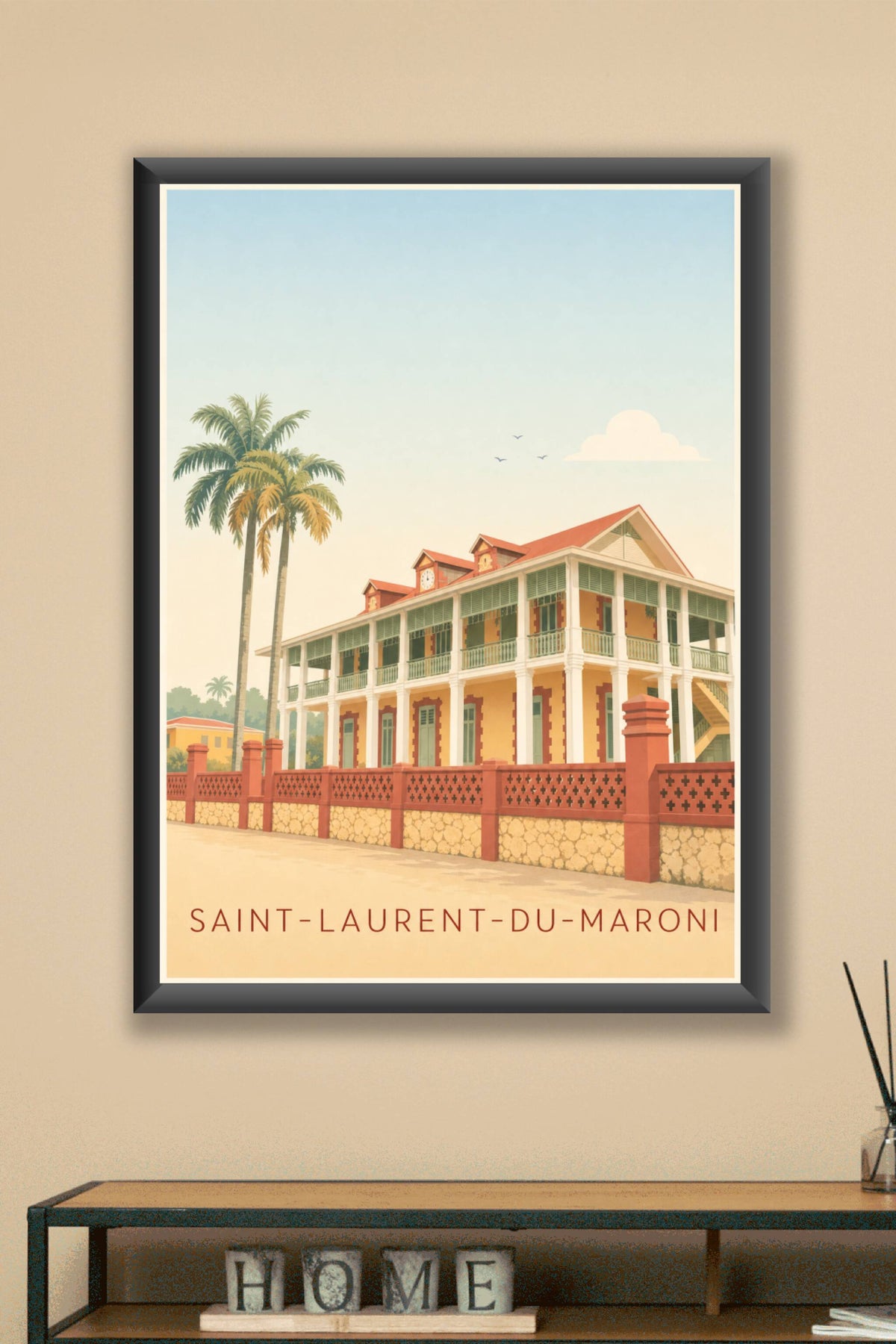 Affiche Saint-Laurent-du-Maroni, poster architecture