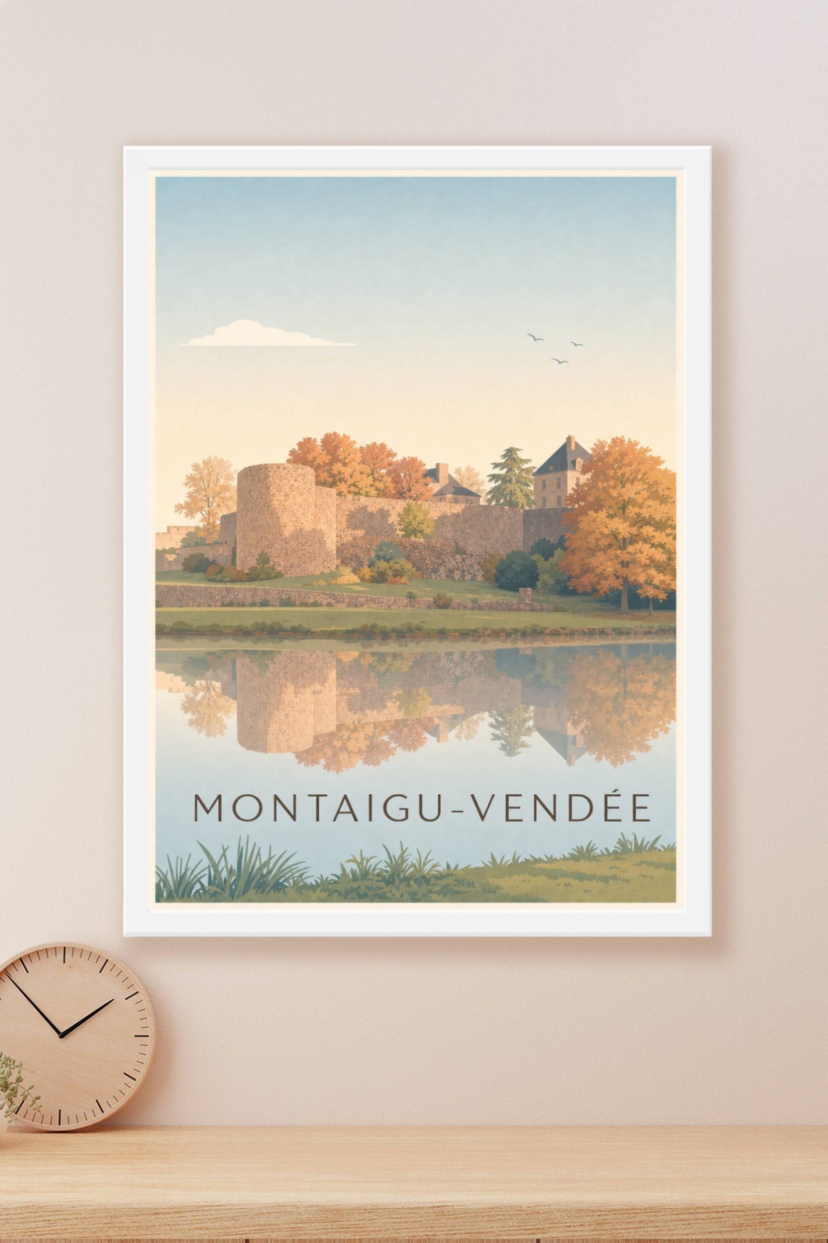 Affiche de Montaigu-Vendée, les remparts du château