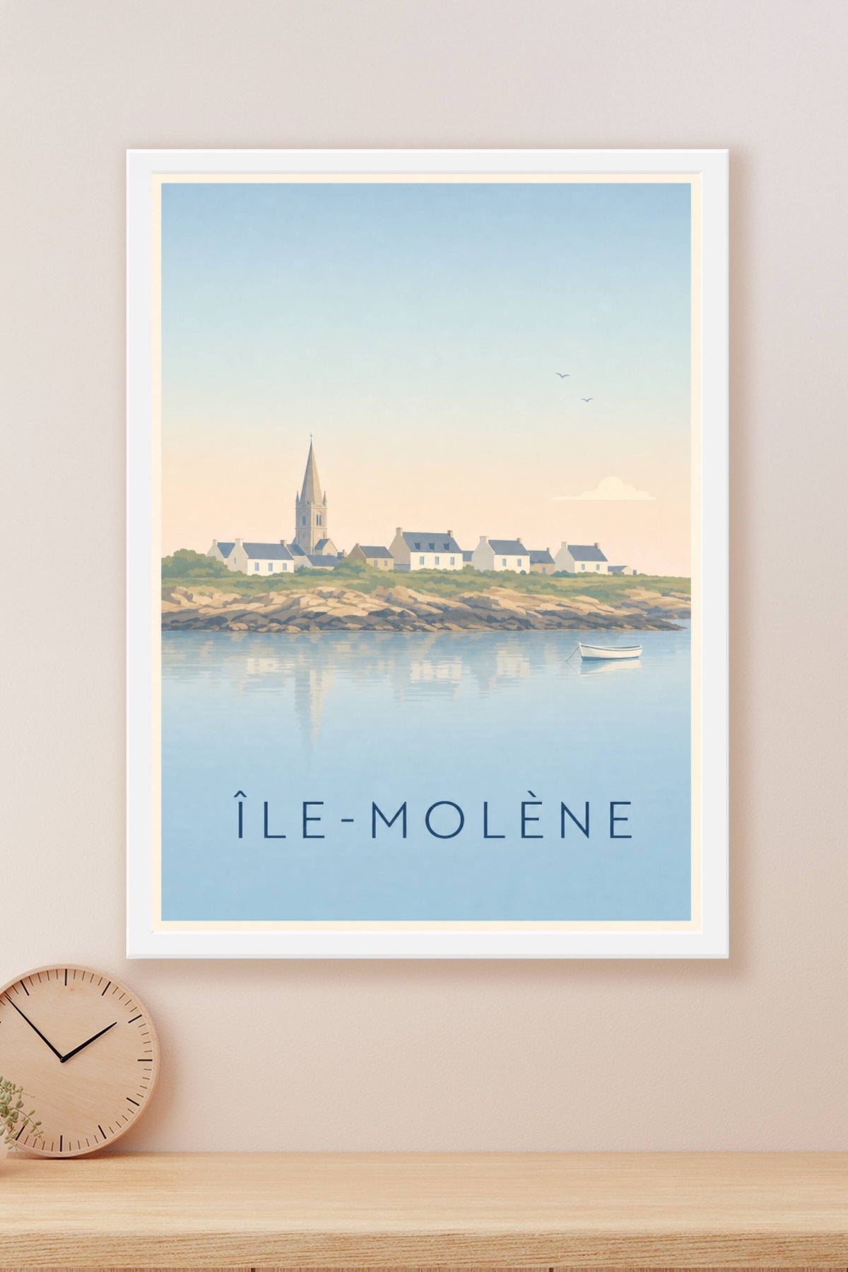 Affiche d'Île-Molène, poster village du Finistère