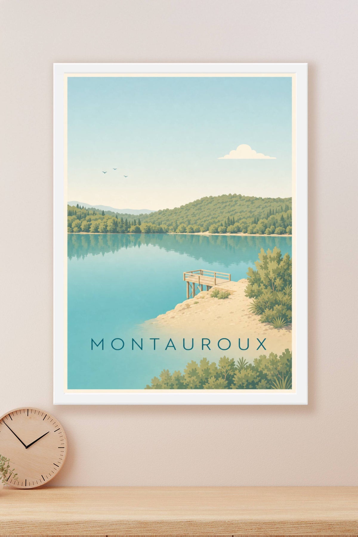 Affiche de Montauroux, poster Lac de Saint-Cassien