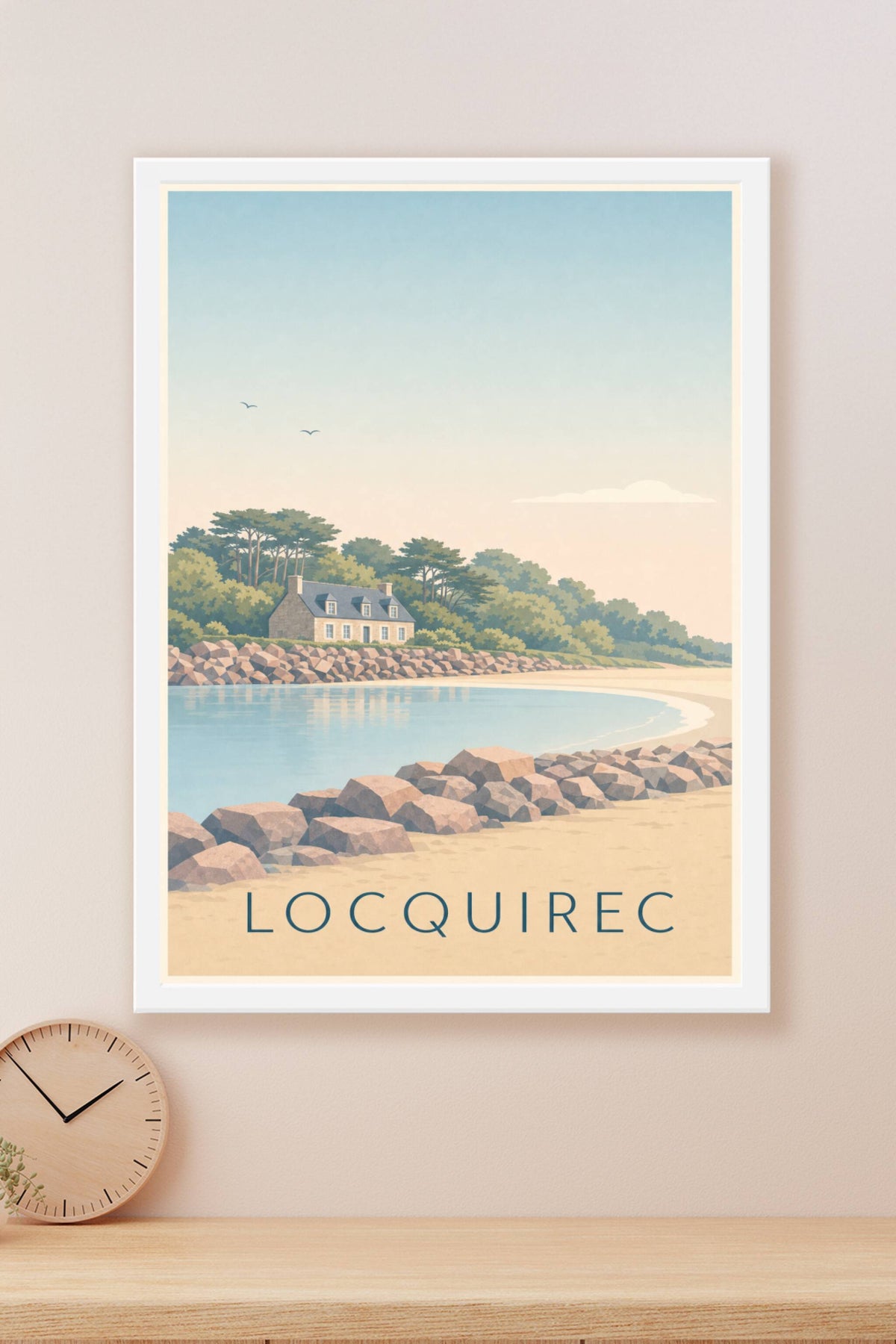 Affiche de Locquirec, poster bord de mer