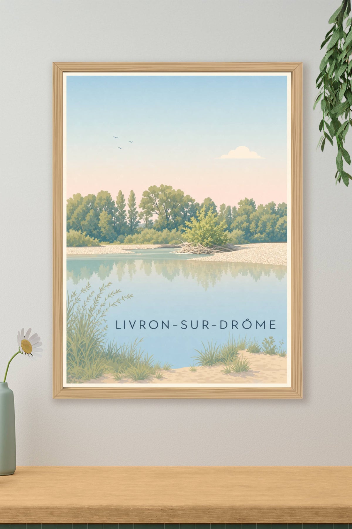 Affiche de Livron-sur-Drôme, poster paysage nature