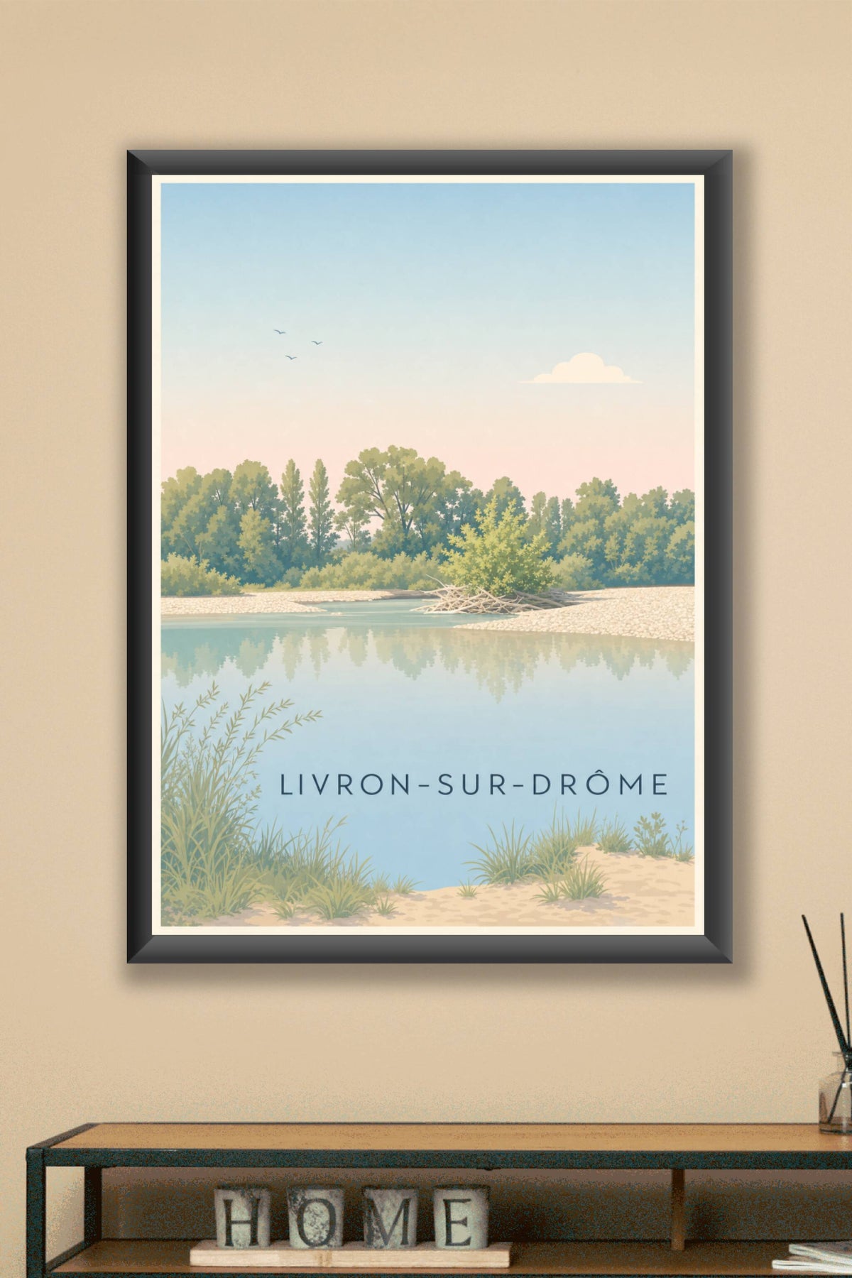 Affiche de Livron-sur-Drôme, poster paysage nature