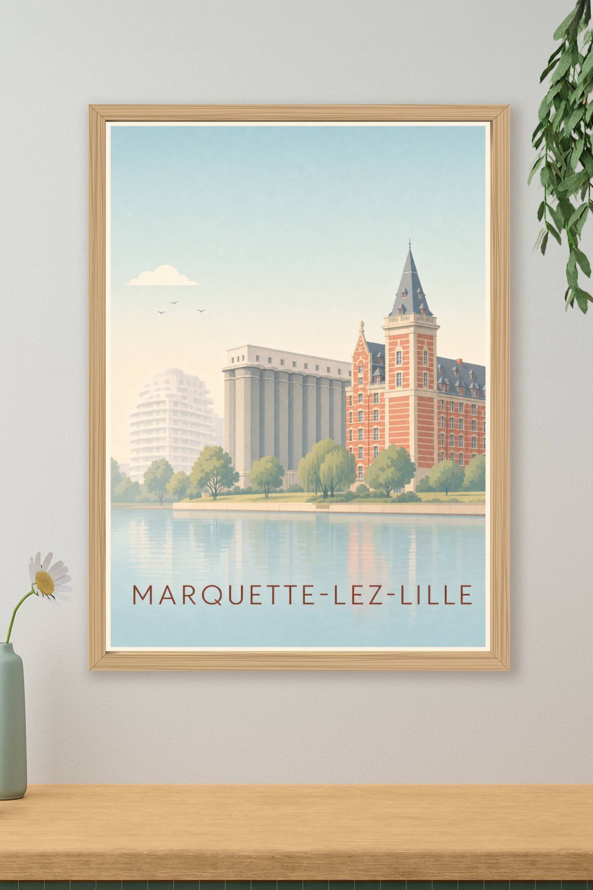 Affiche de Marquette-lez-Lille, poster Grands Moulins