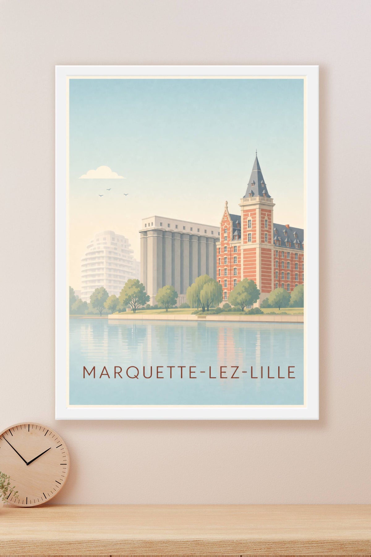 Affiche de Marquette-lez-Lille, poster Grands Moulins