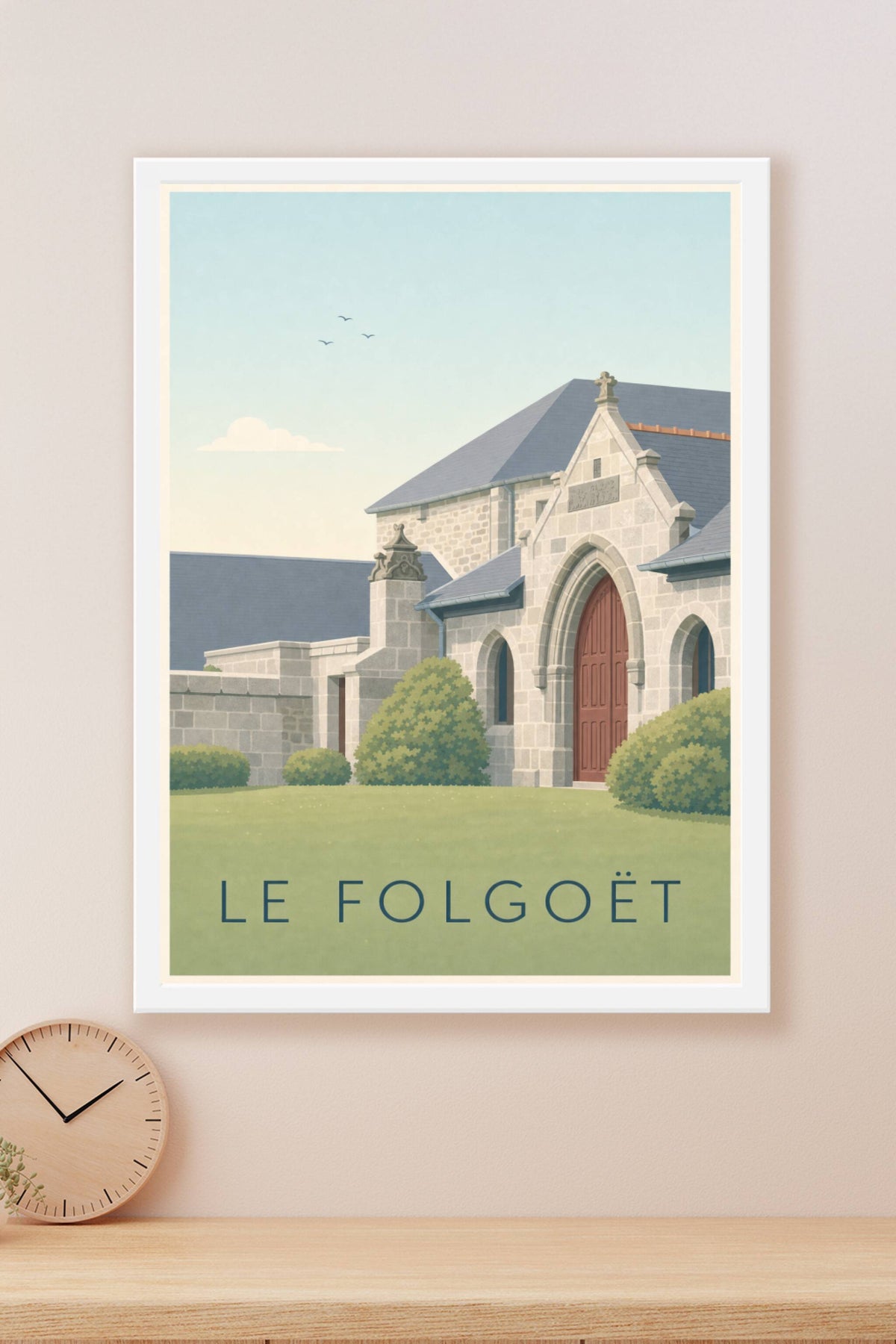 Affiche du Folgoët, poster de la basilique