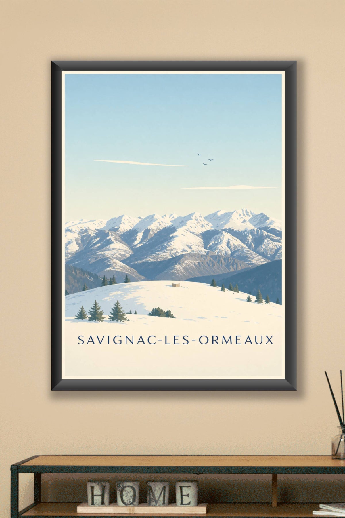 Affiche de Savignac-les-Ormeaux, poster montagnes