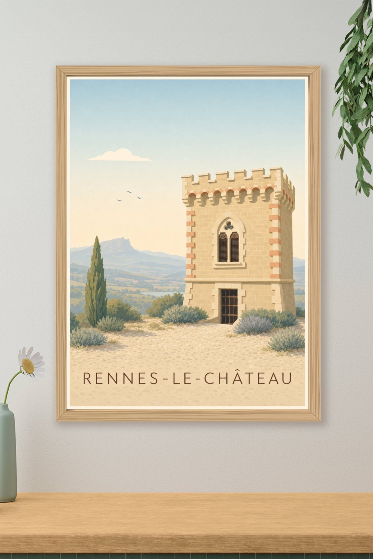 Affiche de Rennes-le-Château, poster de la Tour Magdala