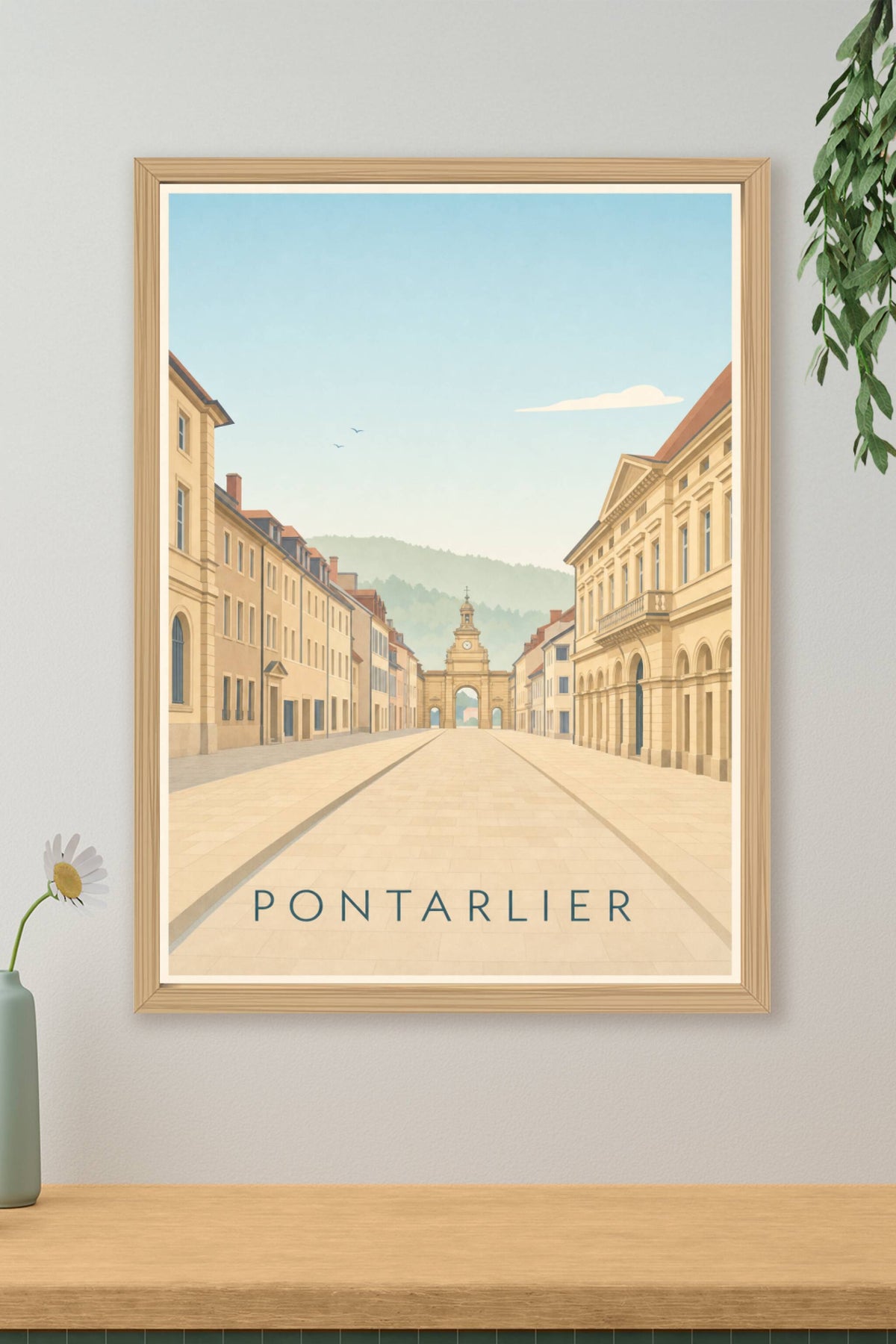 Affiche de Pontarlier, poster la Porte Saint Pierre