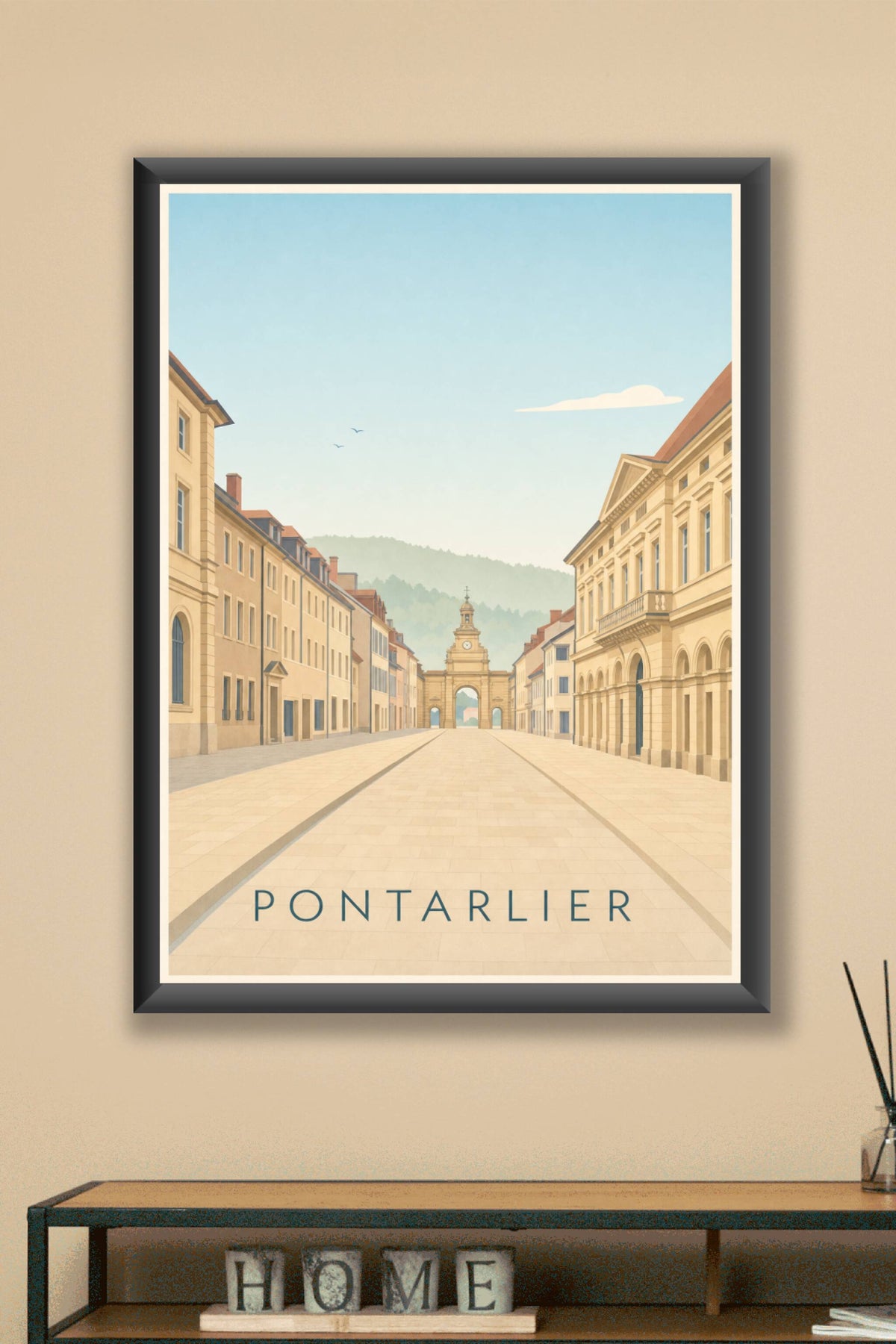 Affiche de Pontarlier, poster la Porte Saint Pierre