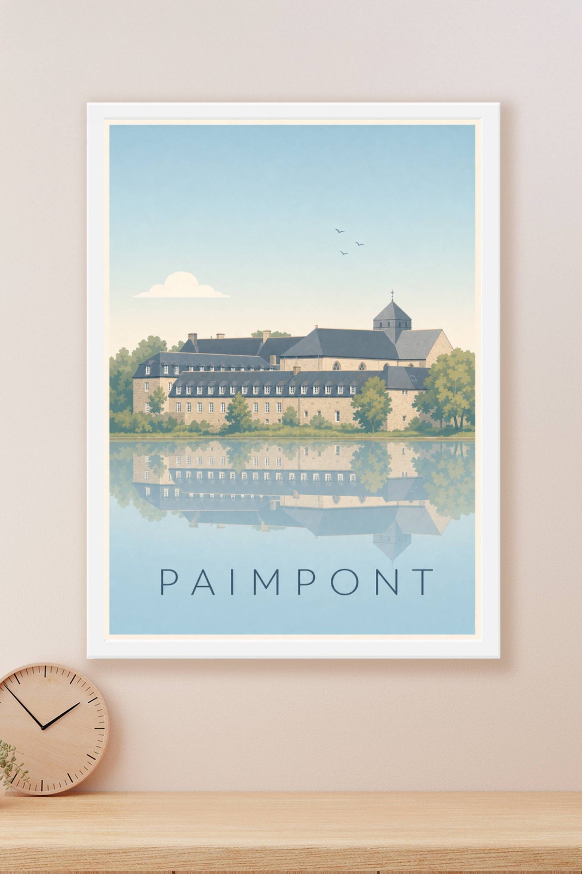 Affiche de Paimpont, poster de l'abbaye