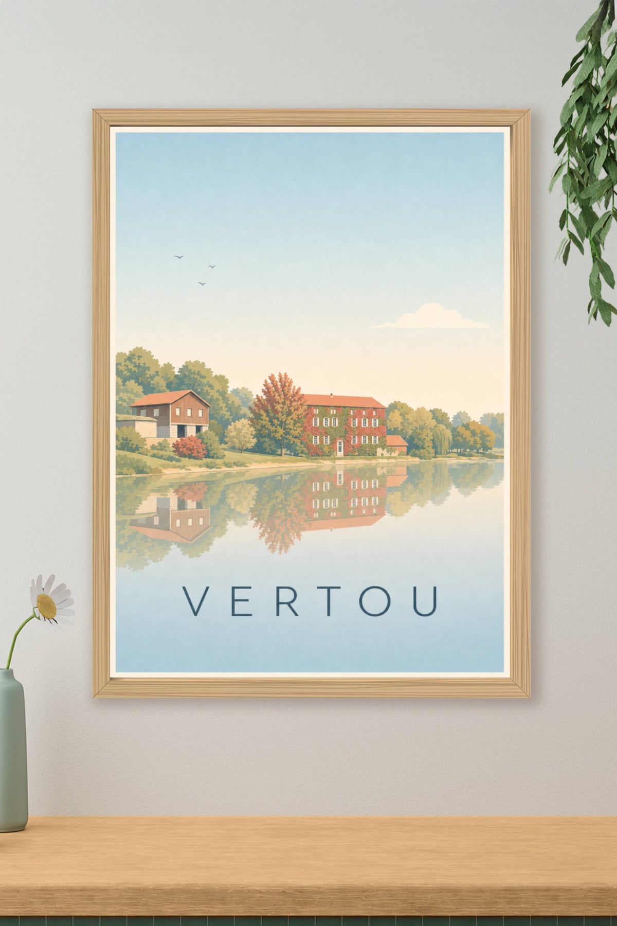 Poster de Vertou, affiche Moulin Gauthier