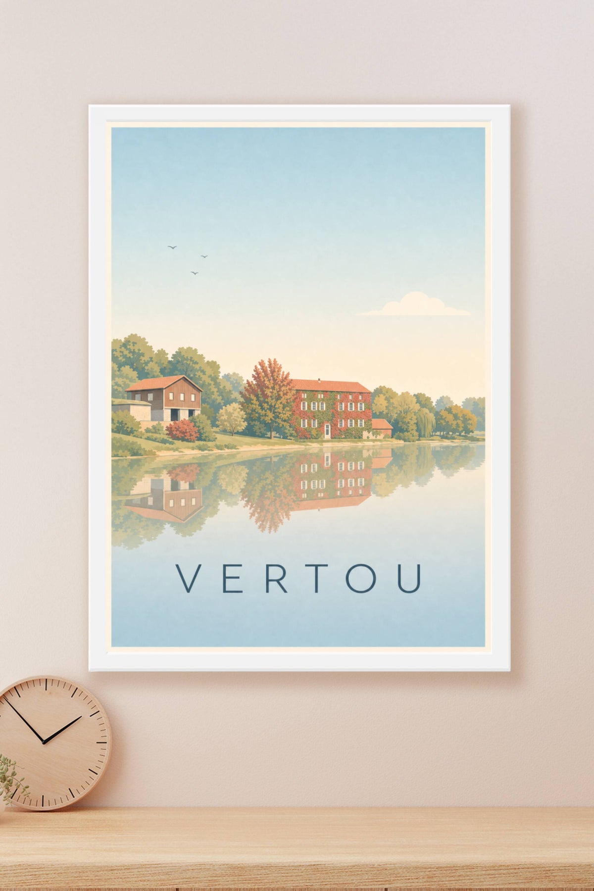 Poster de Vertou, affiche Moulin Gauthier