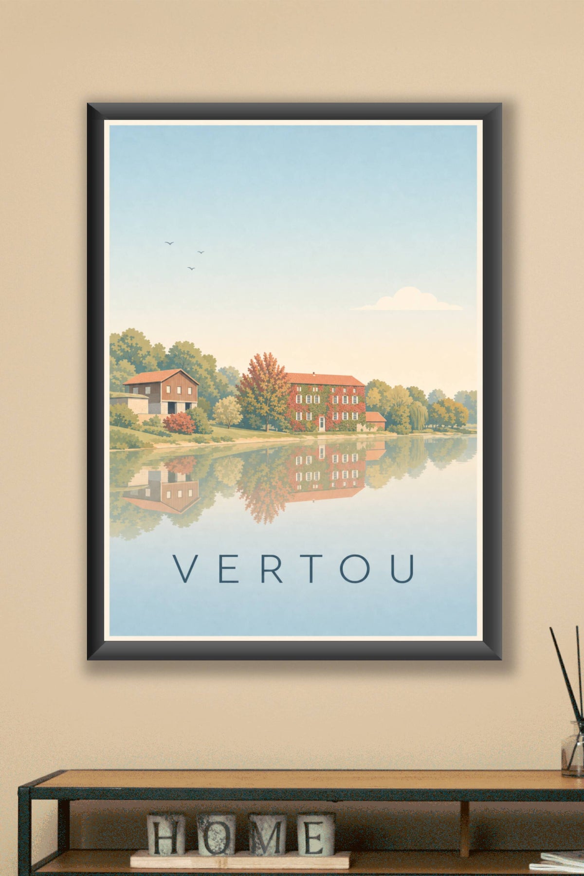 Poster de Vertou, affiche Moulin Gauthier
