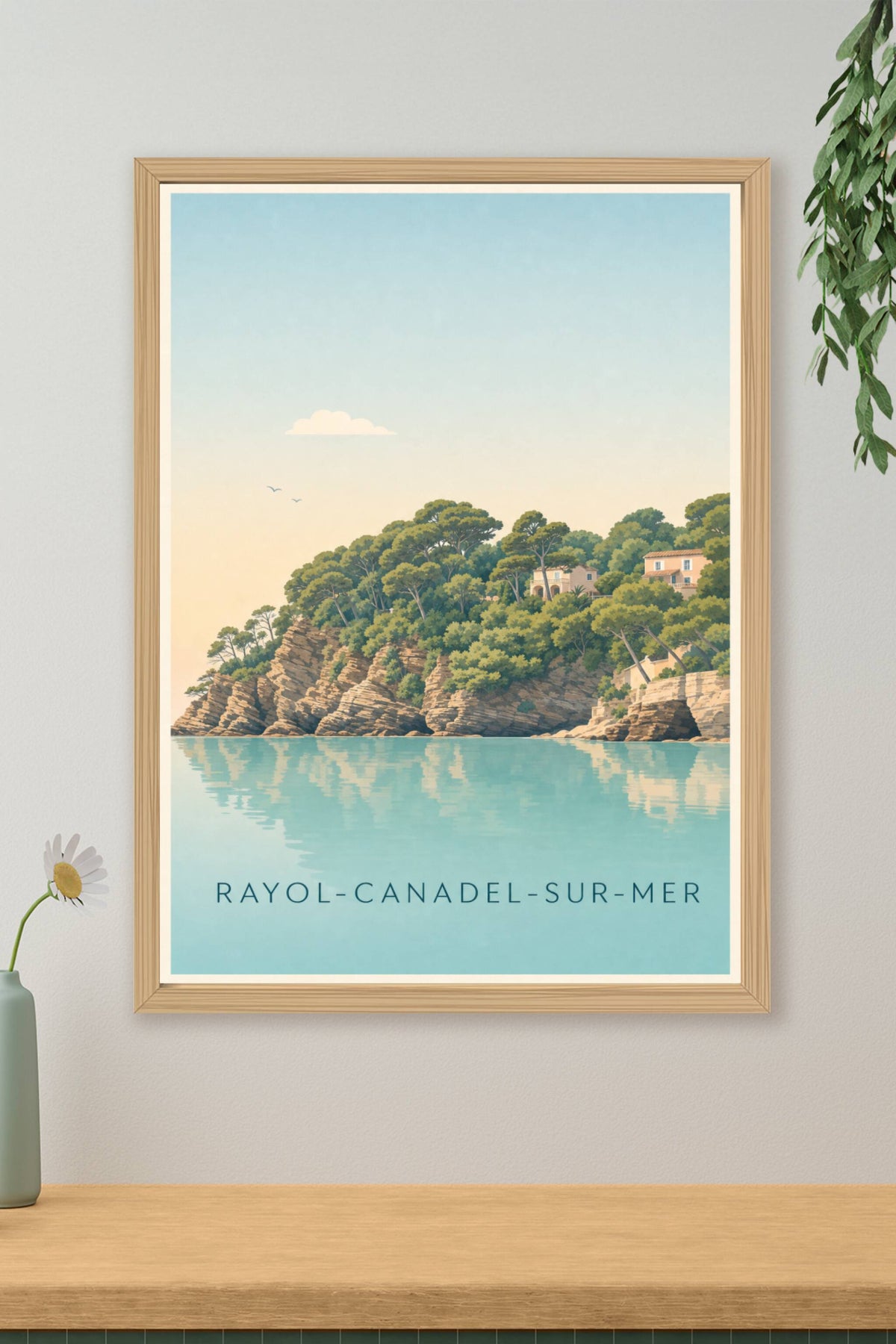 Affiche de Rayol-Canadel-sur-Mer, poster côte varoise