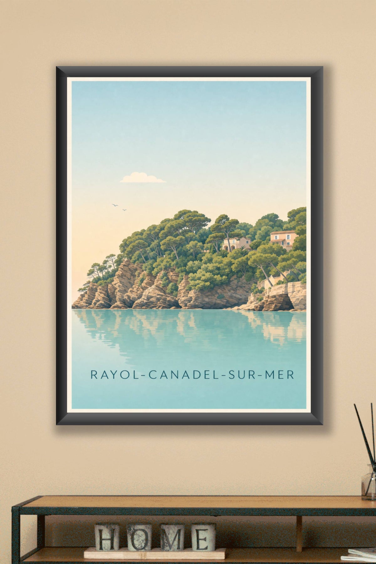 Affiche de Rayol-Canadel-sur-Mer, poster côte varoise