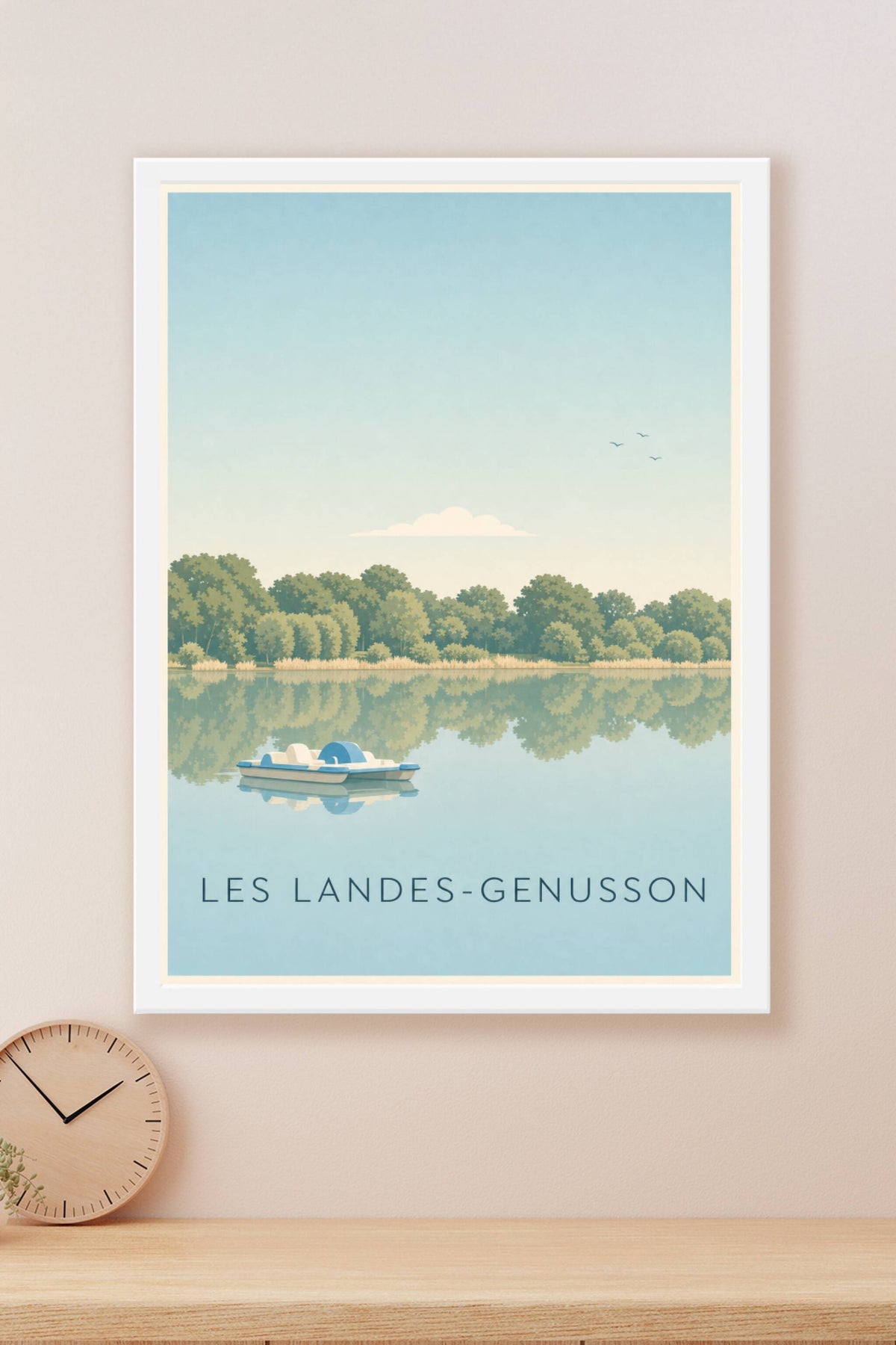 Affiche des Landes-Genusson, poster lac et nature